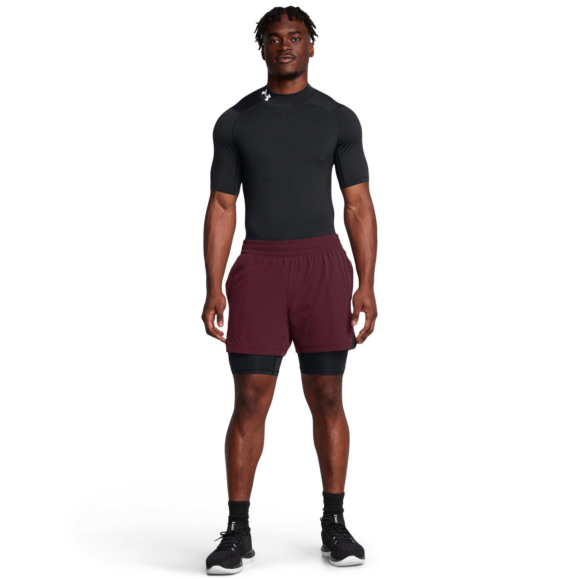 Rød - Under Armour - Elevate 2-in-1 Performance Gym Shorts - 6