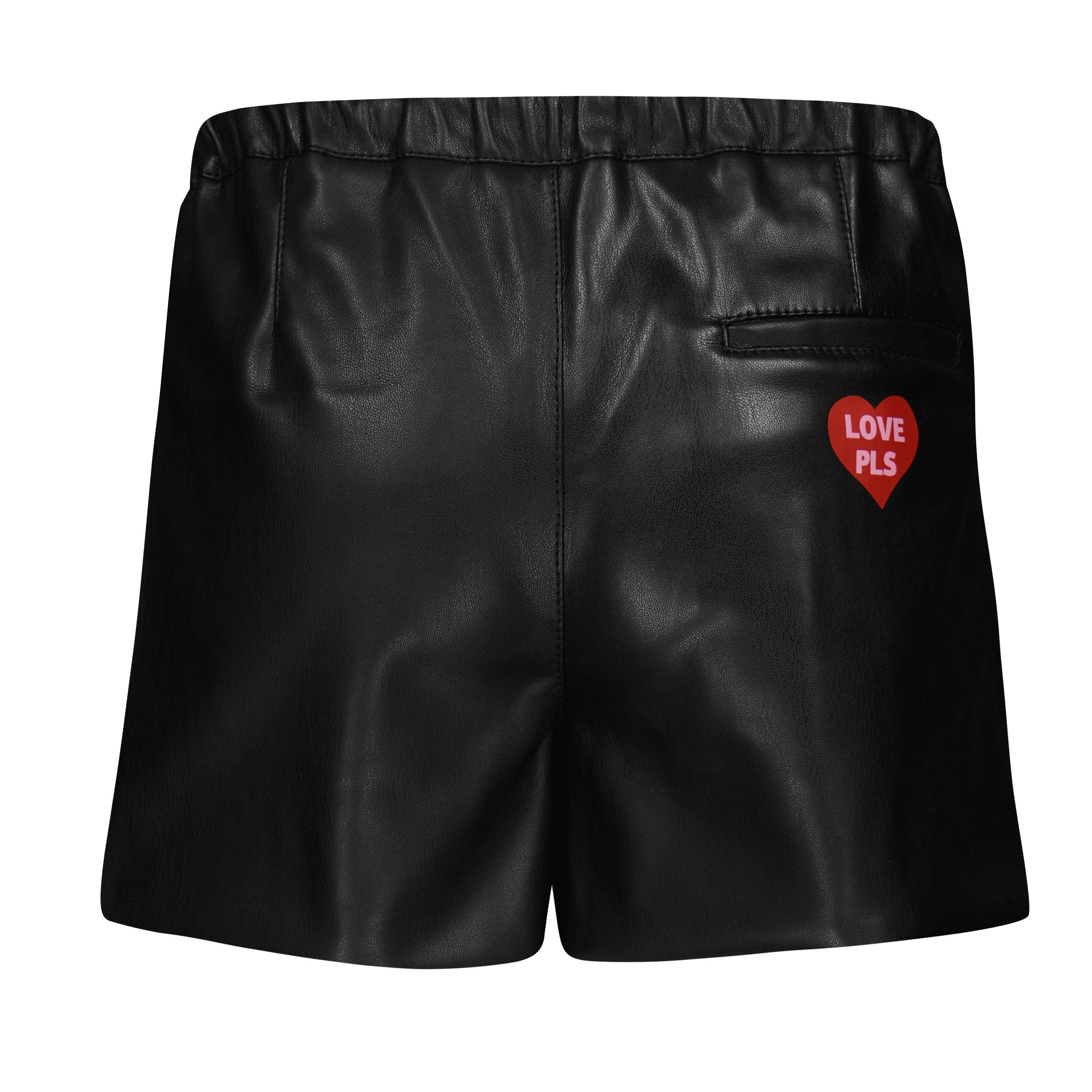 Black - Philosophy di Lorenzo Serafini - Kids' Ruffled Asymmetrical Fleece Jogger Shorts - 2