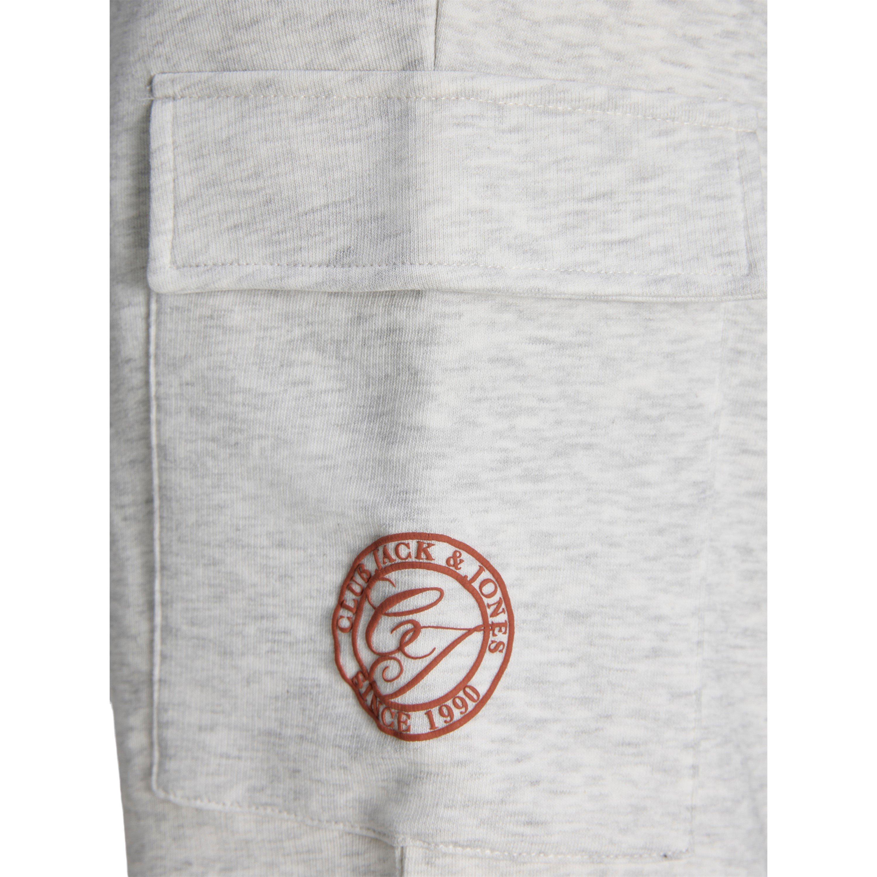 White Melange - Jack and Jones - Men's Cargo Shorts - 5