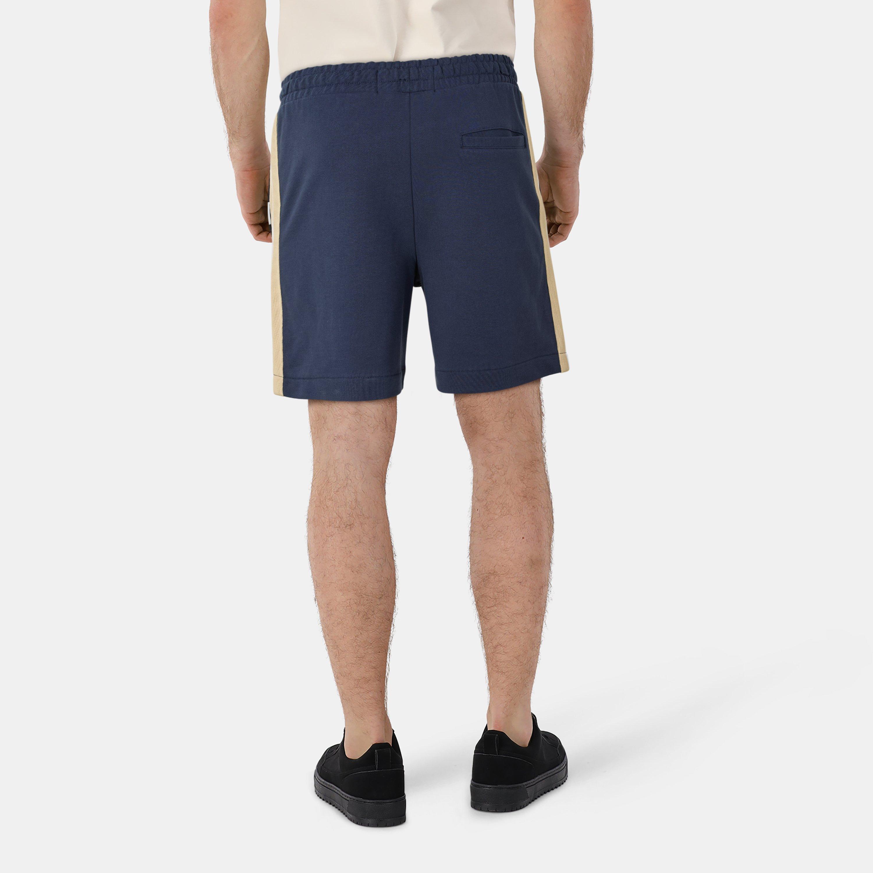  Dark Navy - Lyle and Scott - Men's Fleece Jogger Shorts - 4