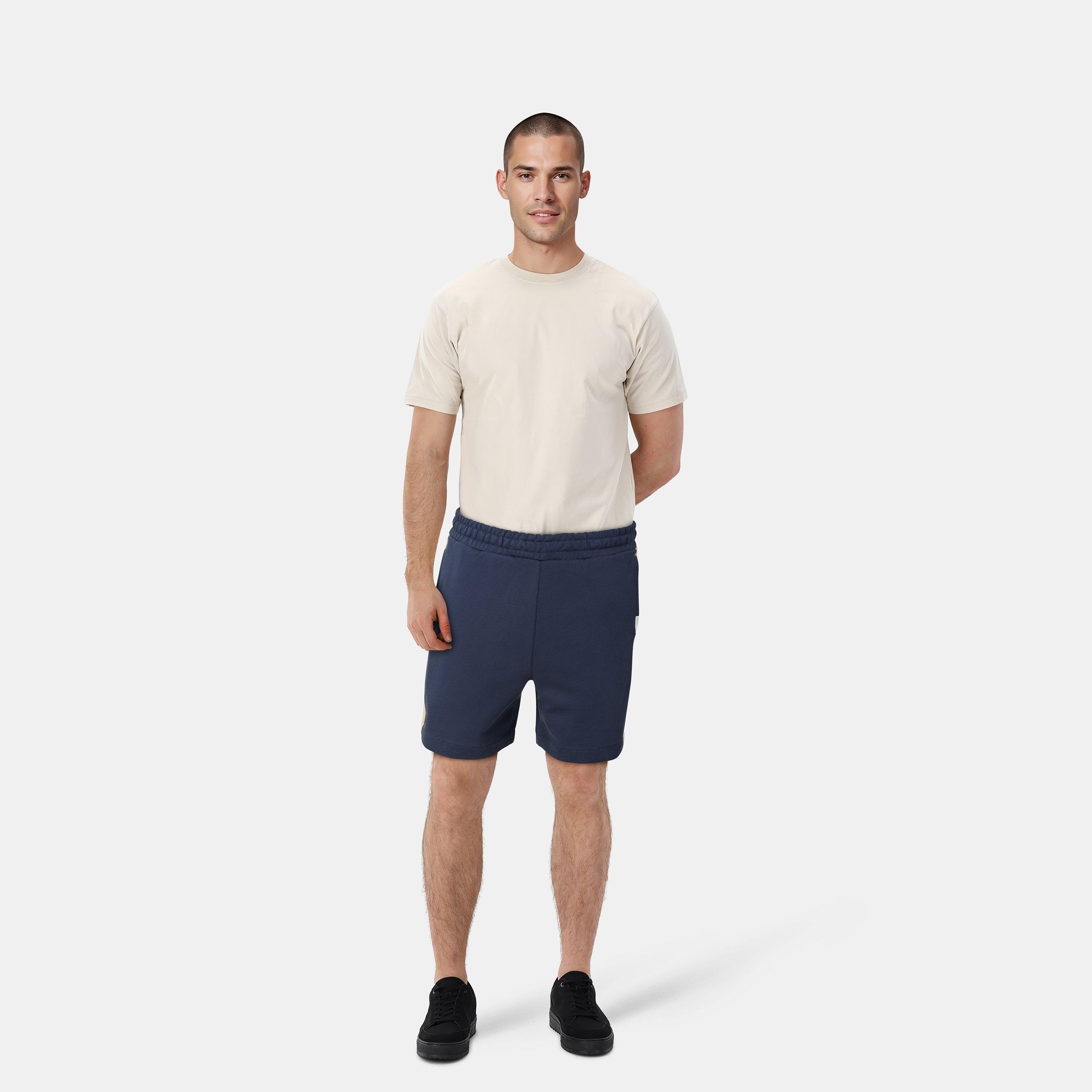  Dark Navy - Lyle and Scott - Men's Fleece Jogger Shorts - 5