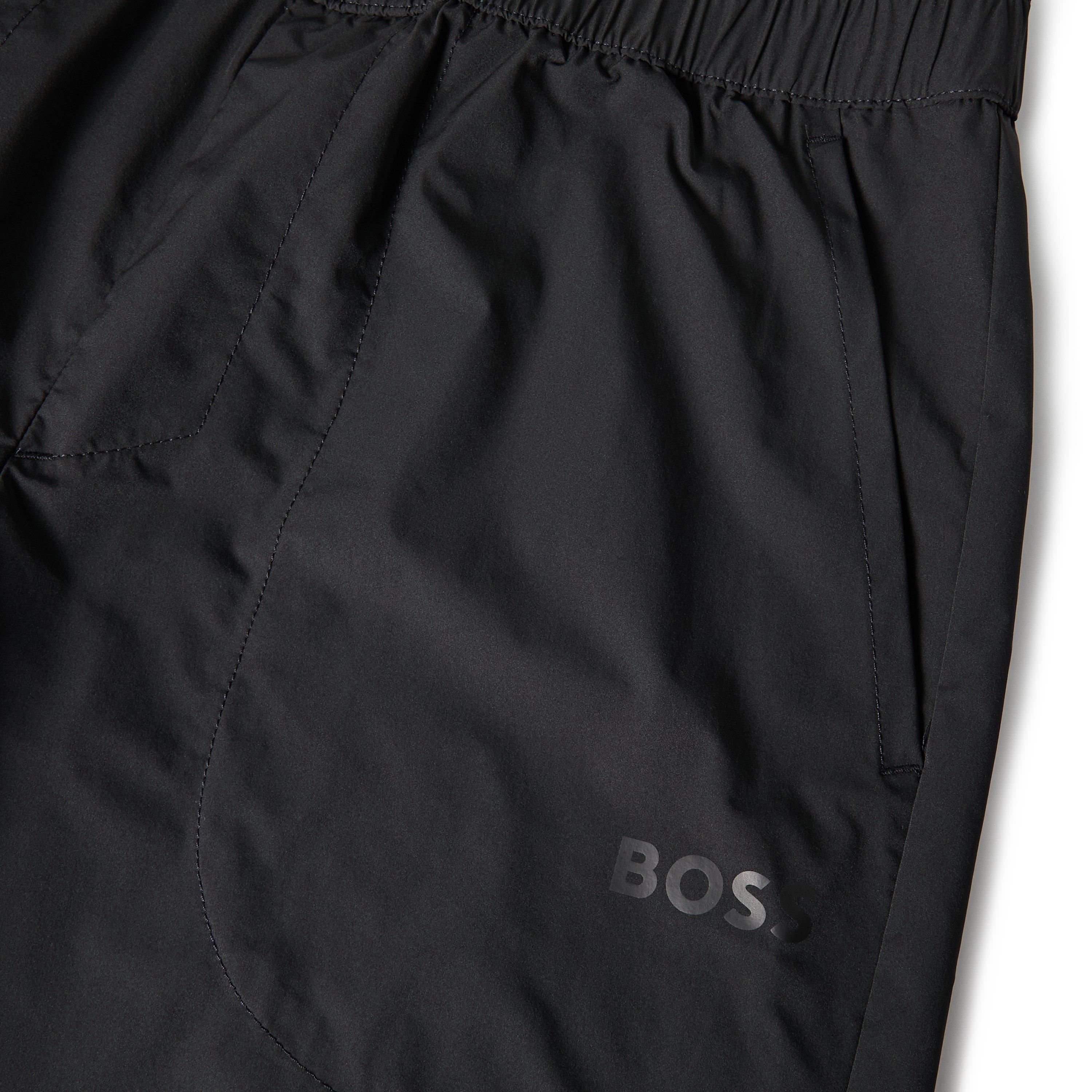 Black - Boss - Men's Green Performance Gym Shorts - 3