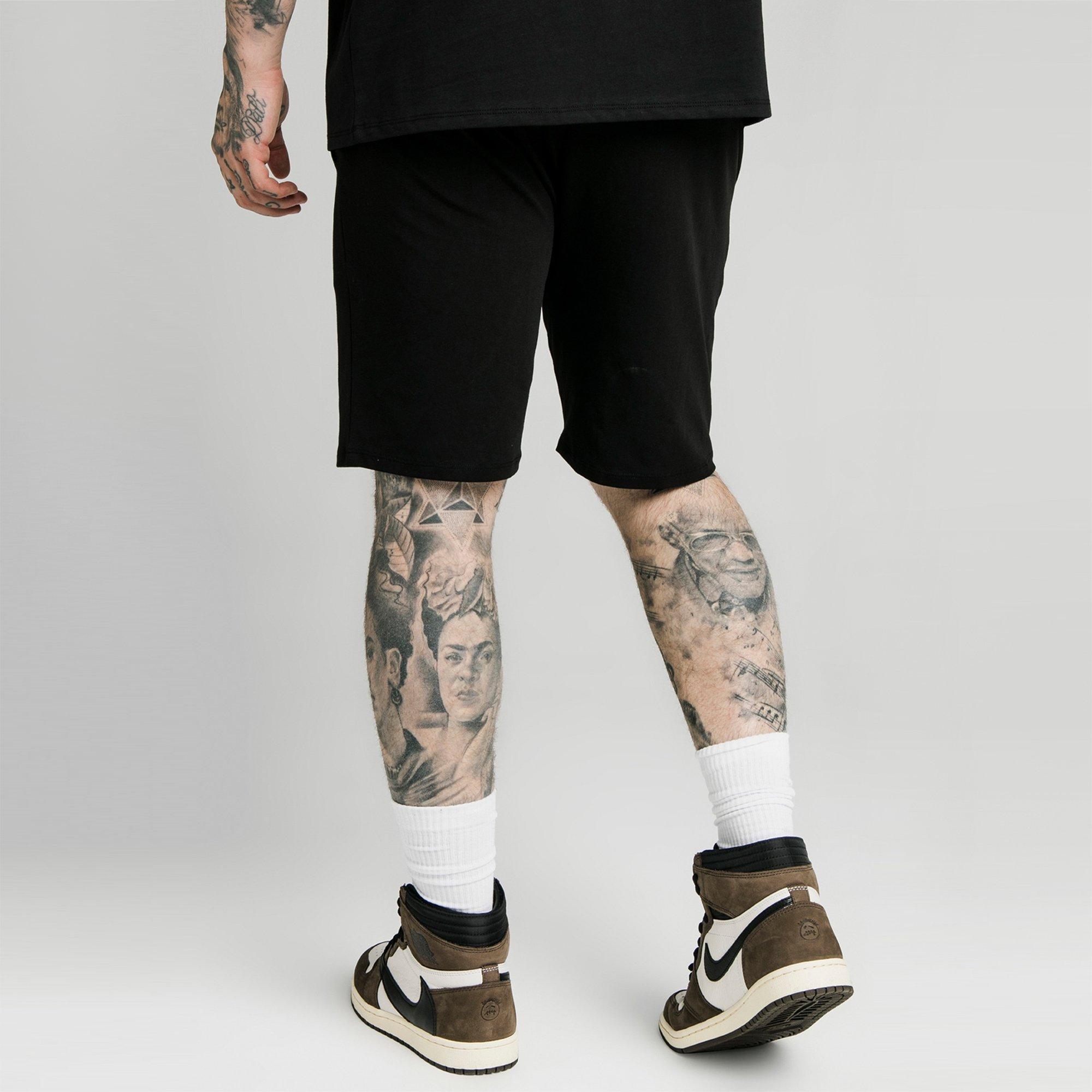 Nero - SikSilk - Logo Jersey Jogger Shorts - 2