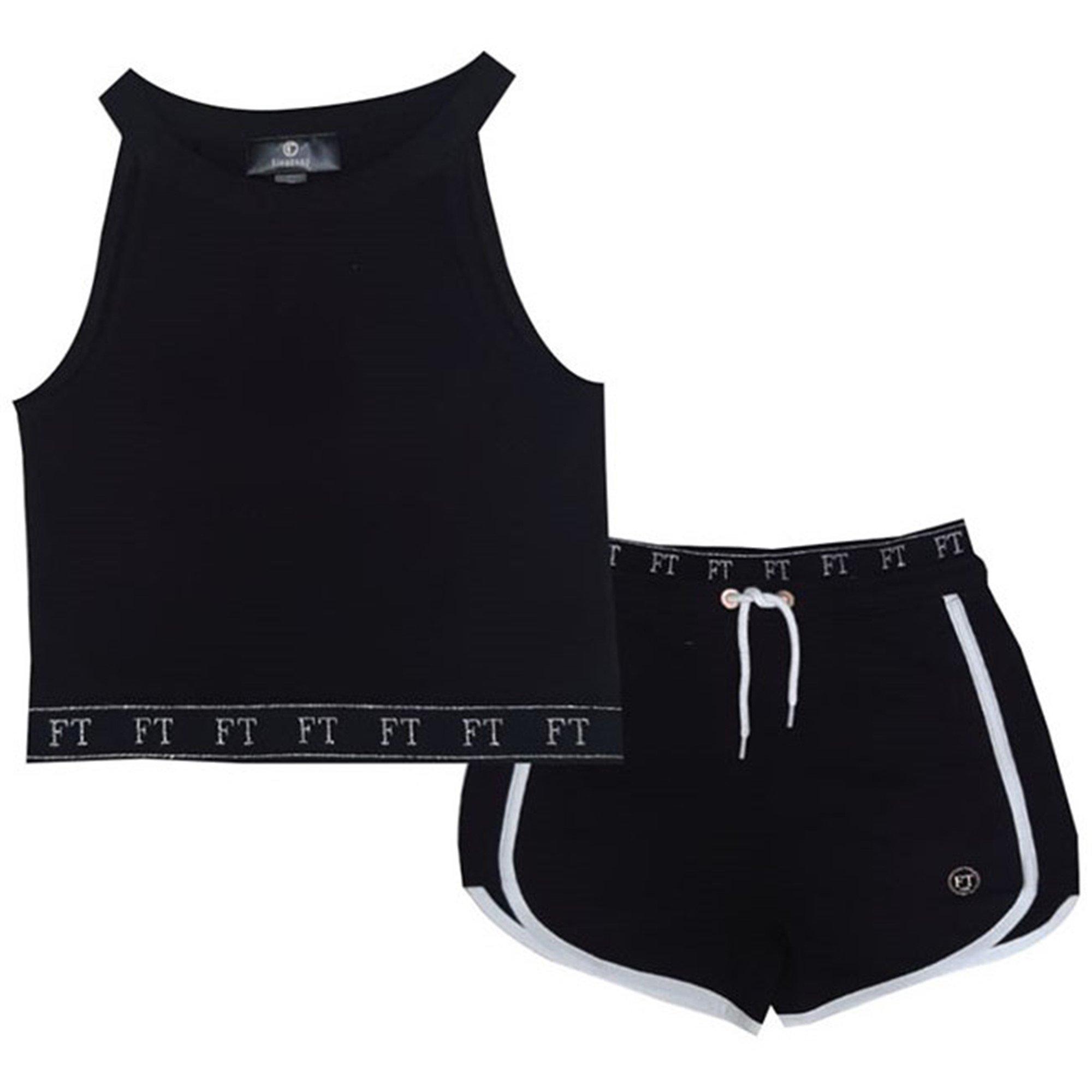 Black/White - Firetrap - Fleece Short Set - 1