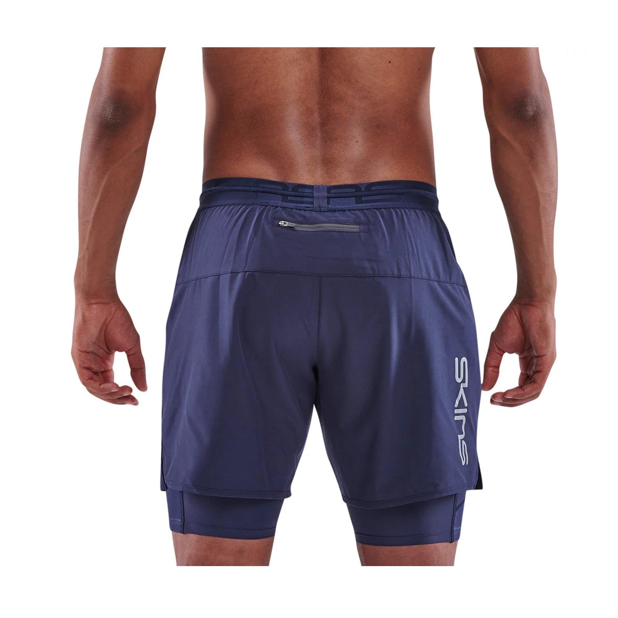 Marineblå - Skins - Superpose Performance Gym Shorts - 2