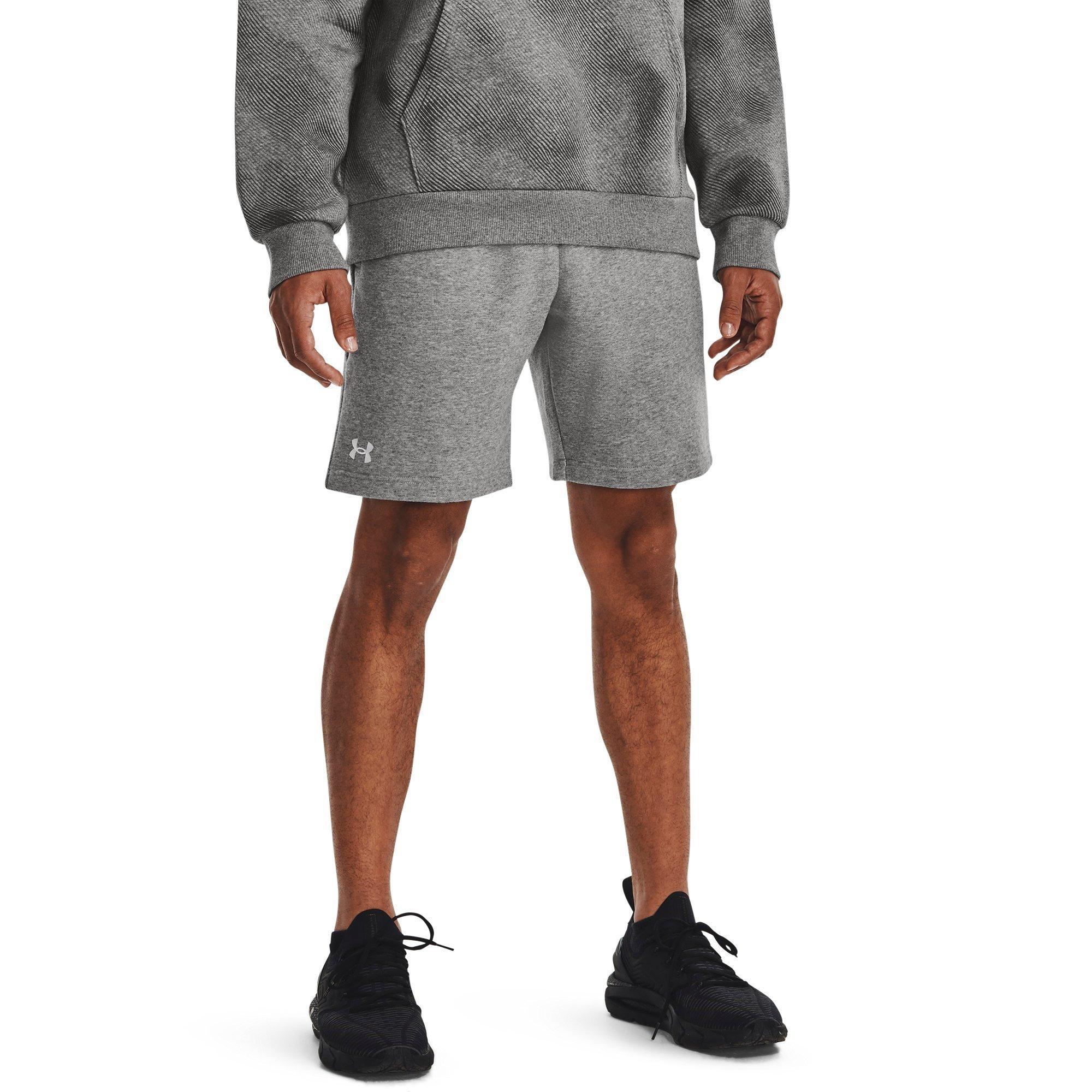 Castlerock/Wht - Under Armour - UA Rival Fleece Shorts Mens - 2
