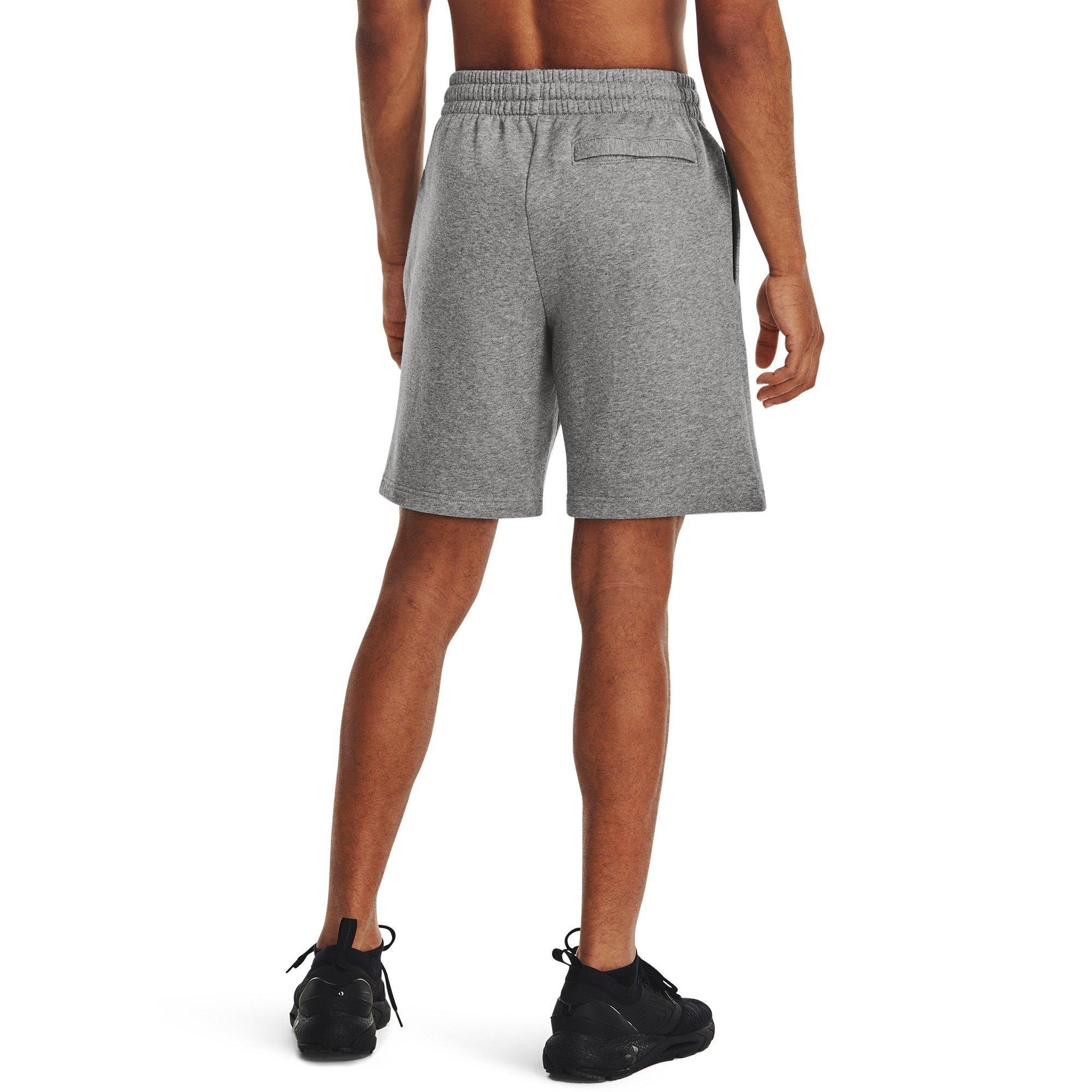 Castlerock/Wht - Under Armour - UA Rival Fleece Shorts Mens - 3