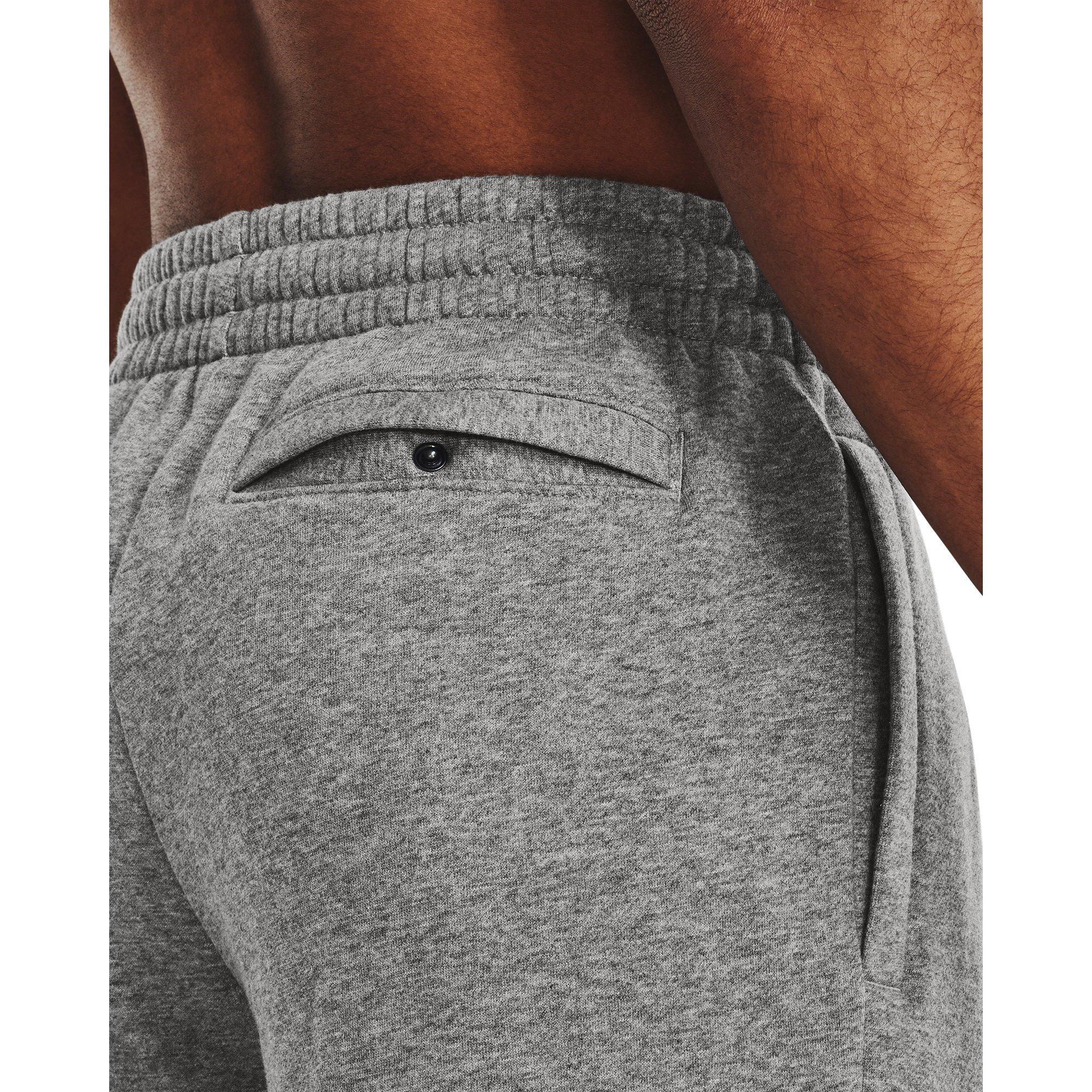 Castlerock/Wht - Under Armour - UA Rival Fleece Shorts Mens - 5