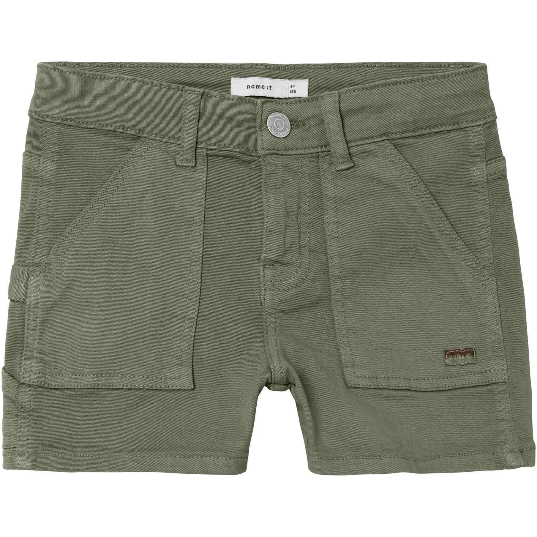 Name It Girls Twi Chino Shorts - Green - 7Y