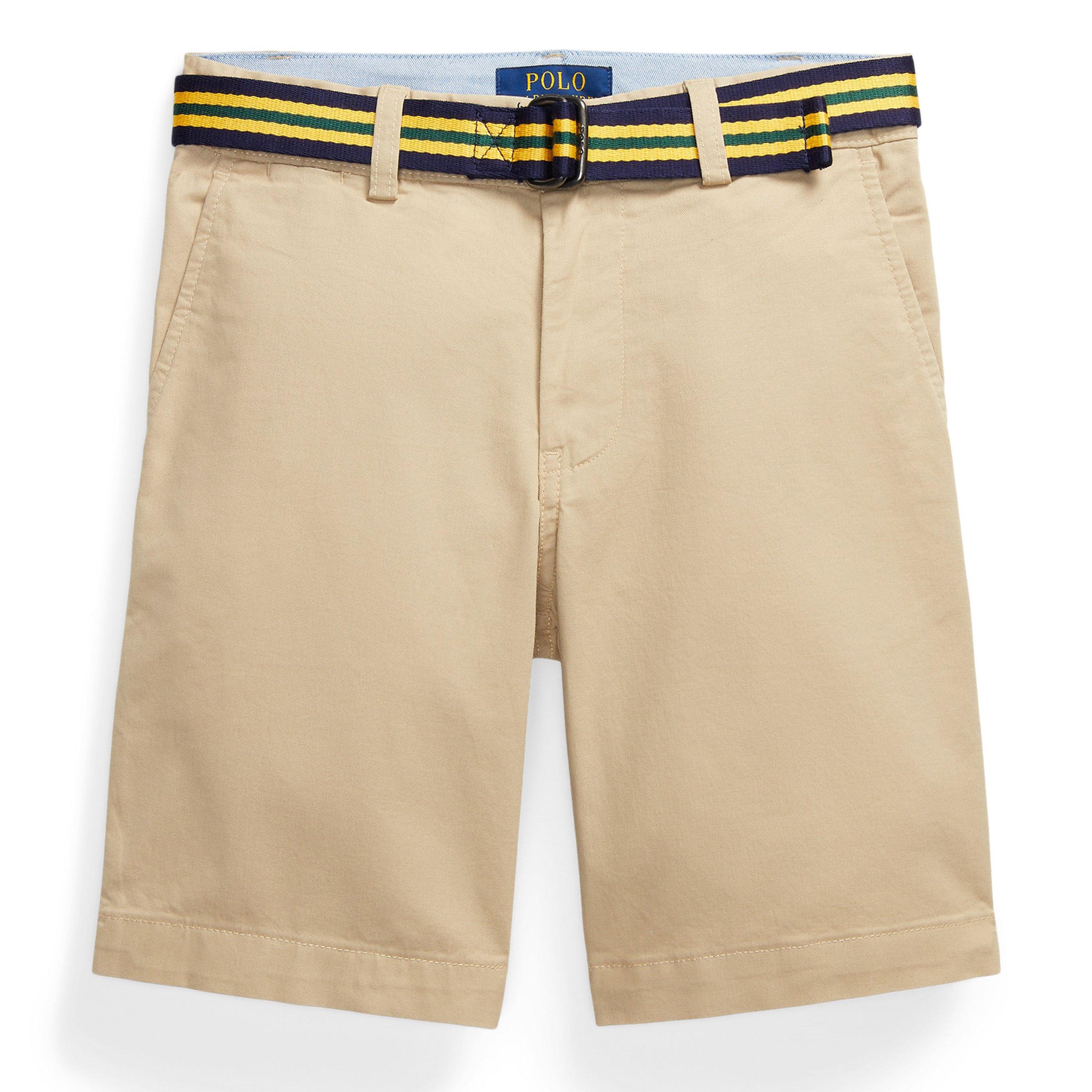 Khaki - Polo Ralph Lauren - Bedford Skinny Flex Abrasion Shorts Juniors - 1