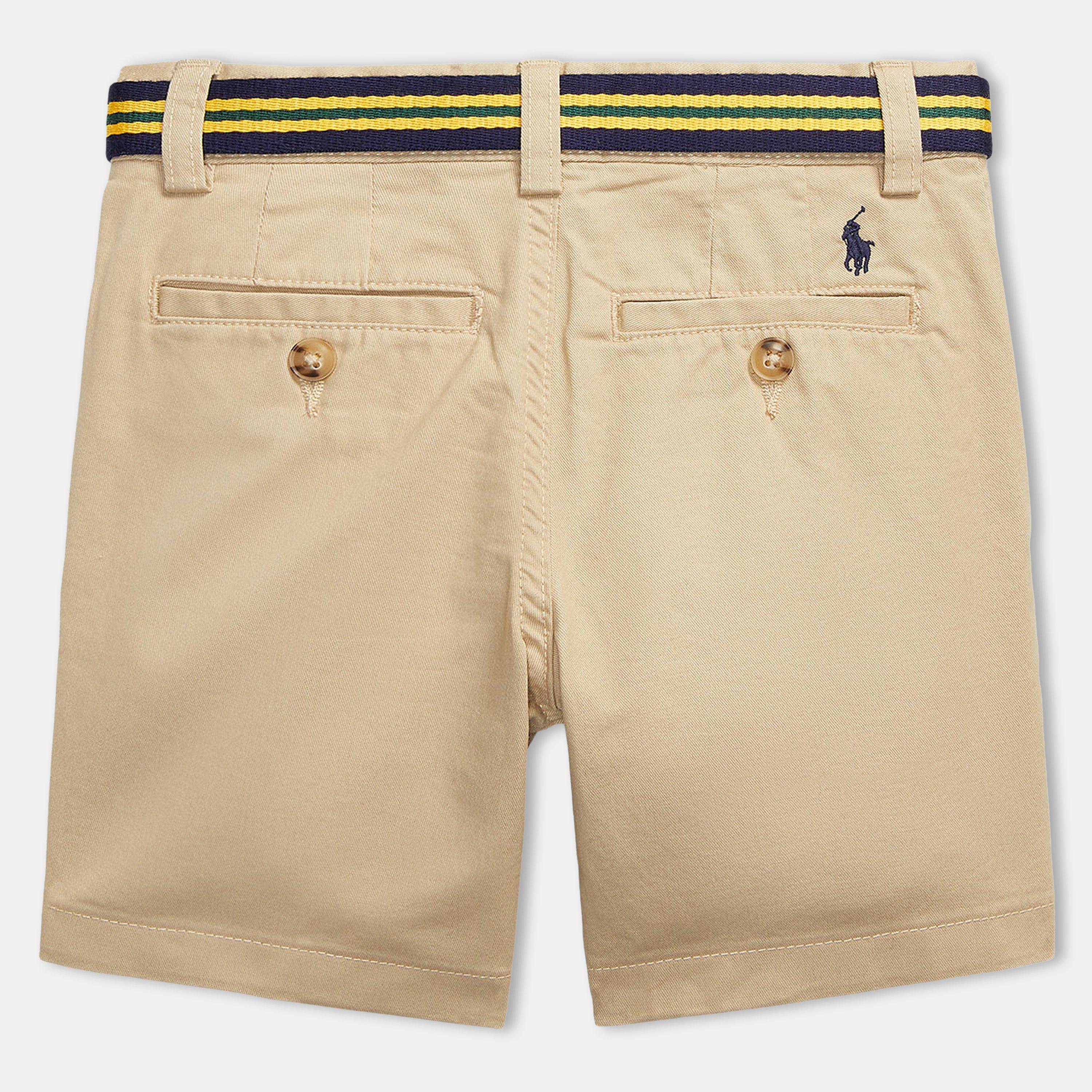 Khaki - Polo Ralph Lauren - Bedford Skinny Flex Abrasion Shorts Juniors - 2
