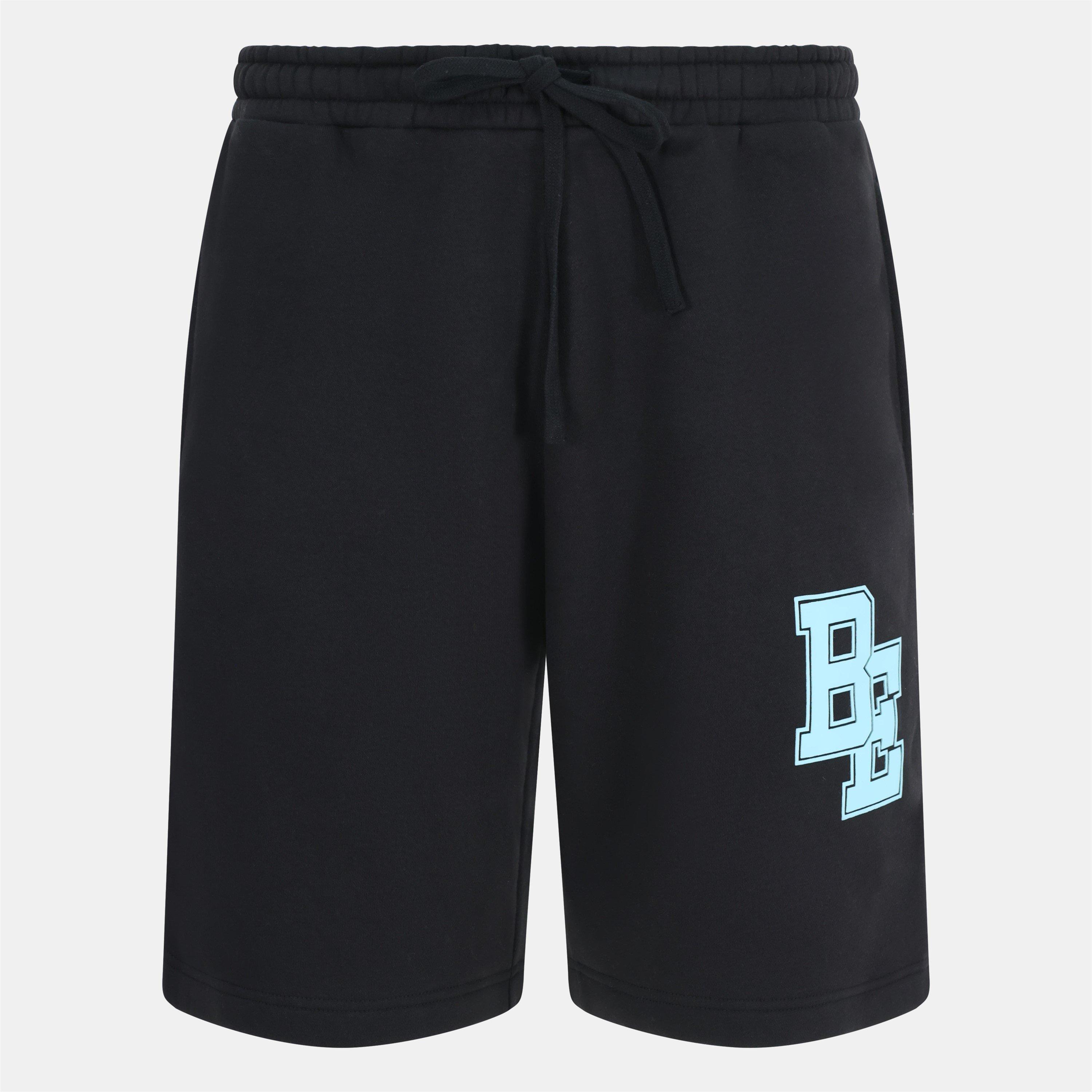 Blank Essentials Men's Collegiate Fleece Jogger Shorts - Black - 2X Large