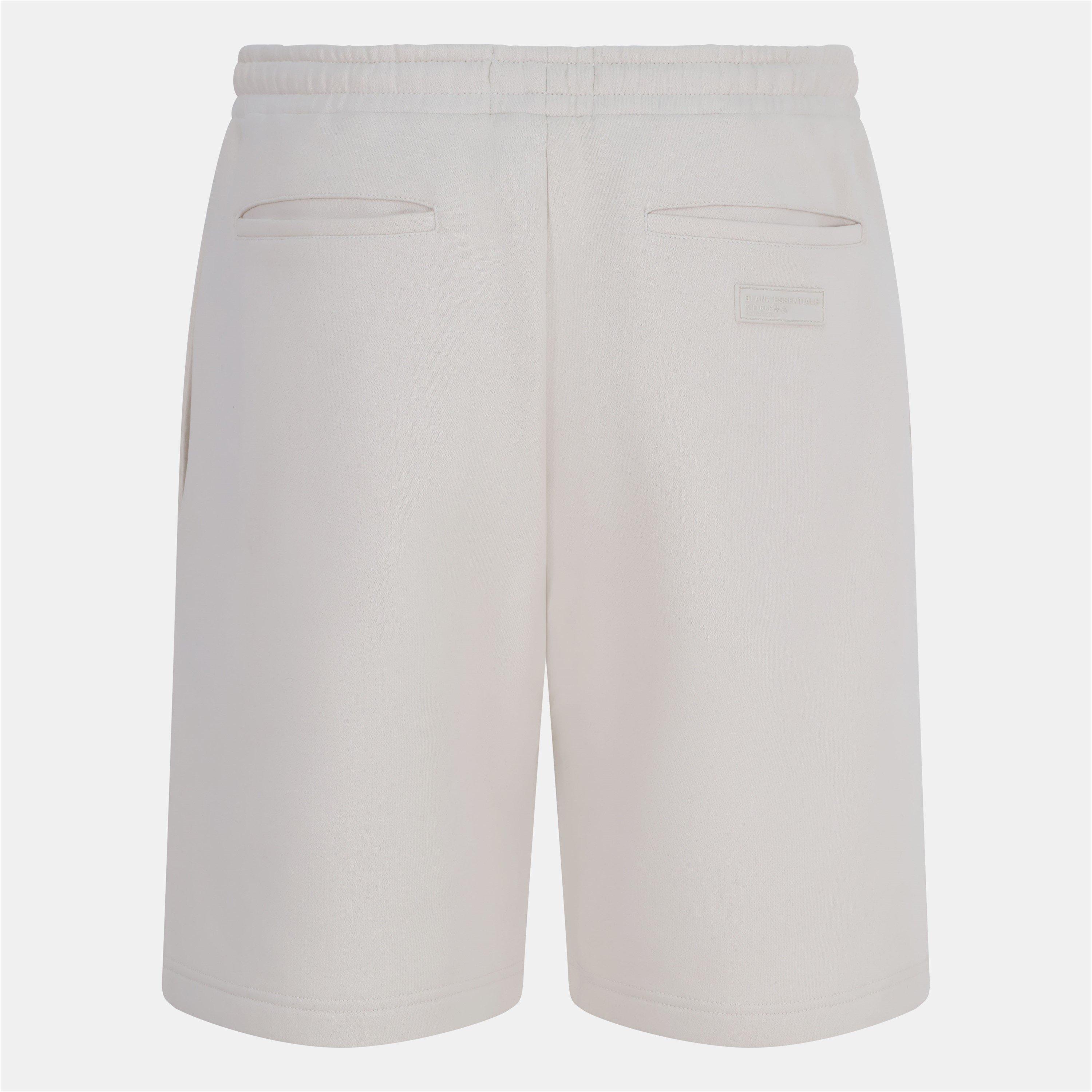Bone - Blank Essentials - Men's Collegiate Fleece Jogger Shorts - 2