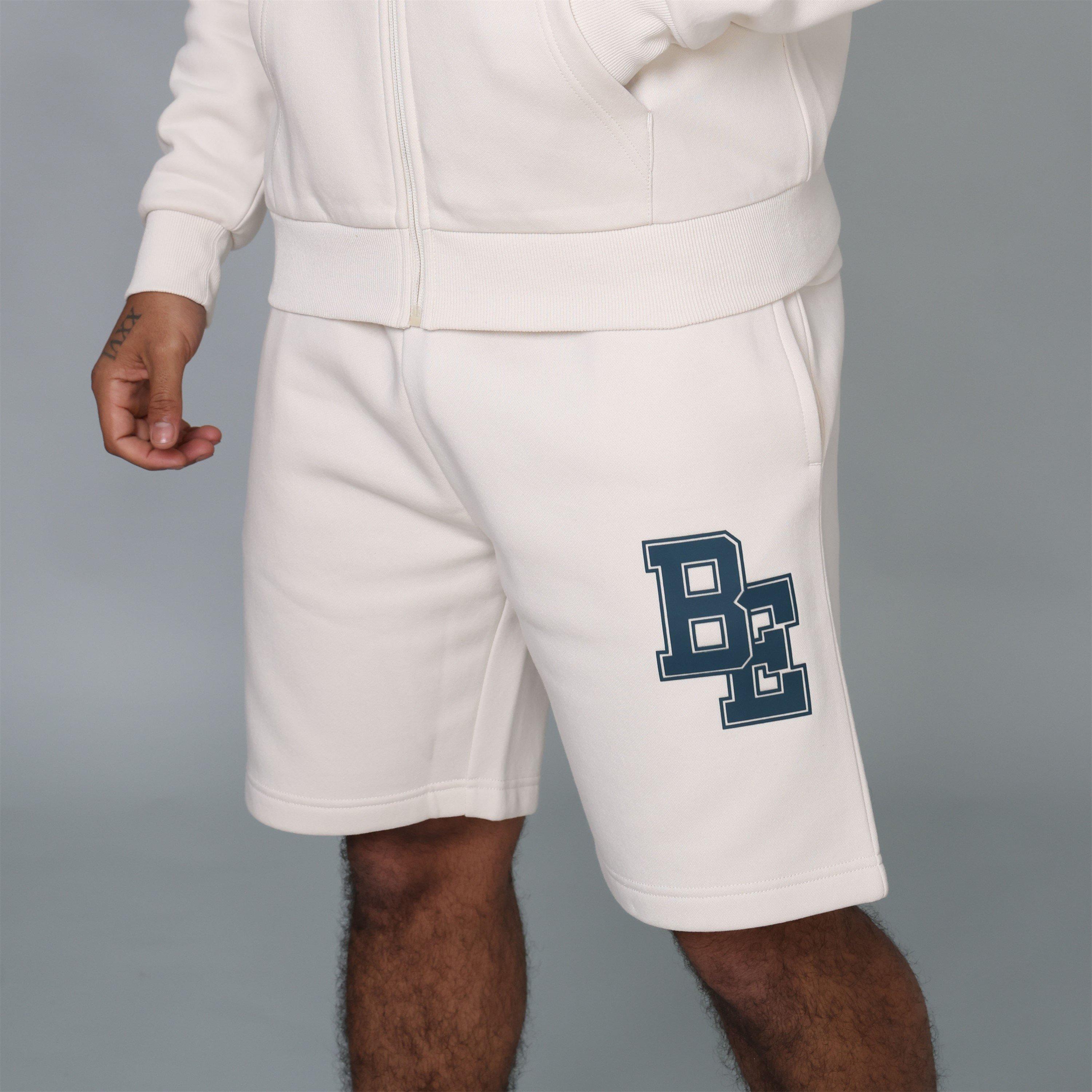 Bone - Blank Essentials - Men's Collegiate Fleece Jogger Shorts - 3