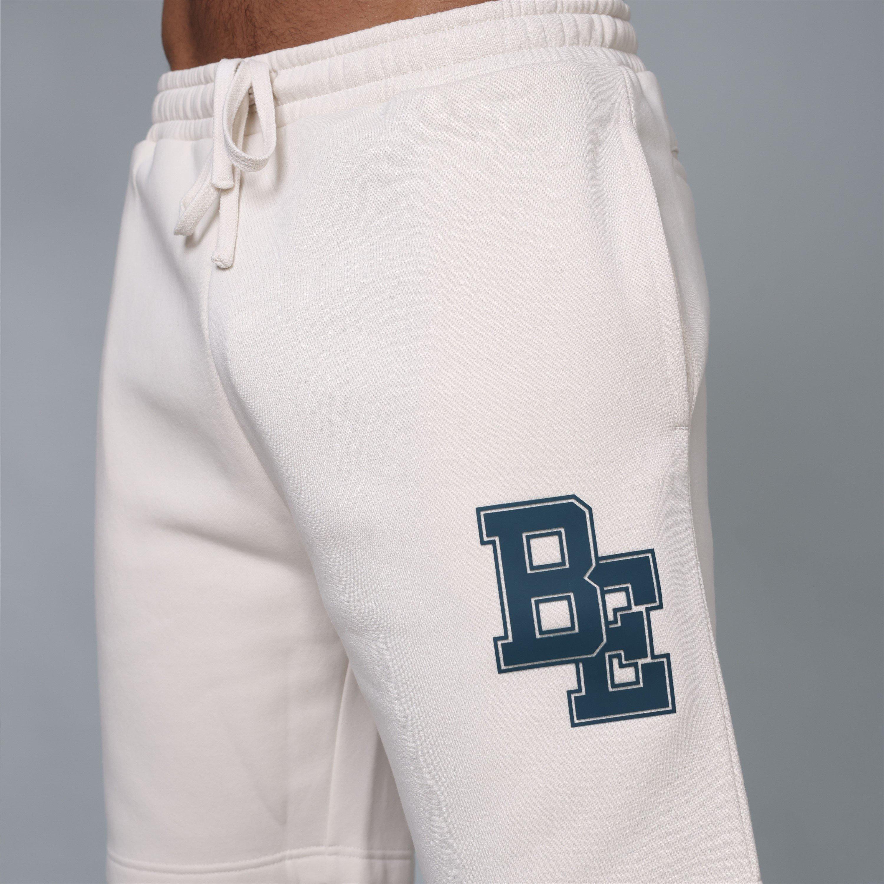 Bone - Blank Essentials - Men's Collegiate Fleece Jogger Shorts - 5