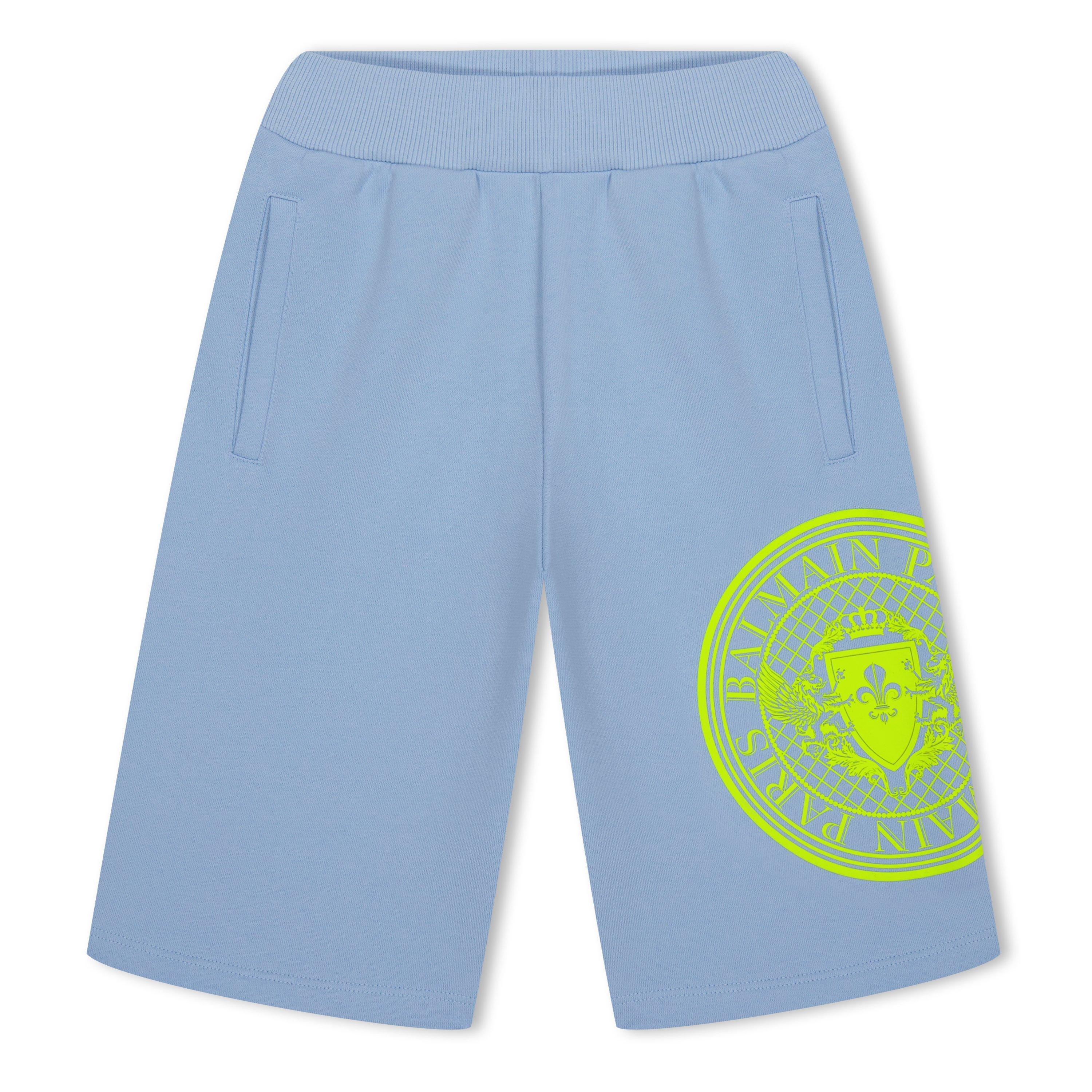 Blue/Lime 652GL - Balmain - Coin Print Shorts Juniors - 1