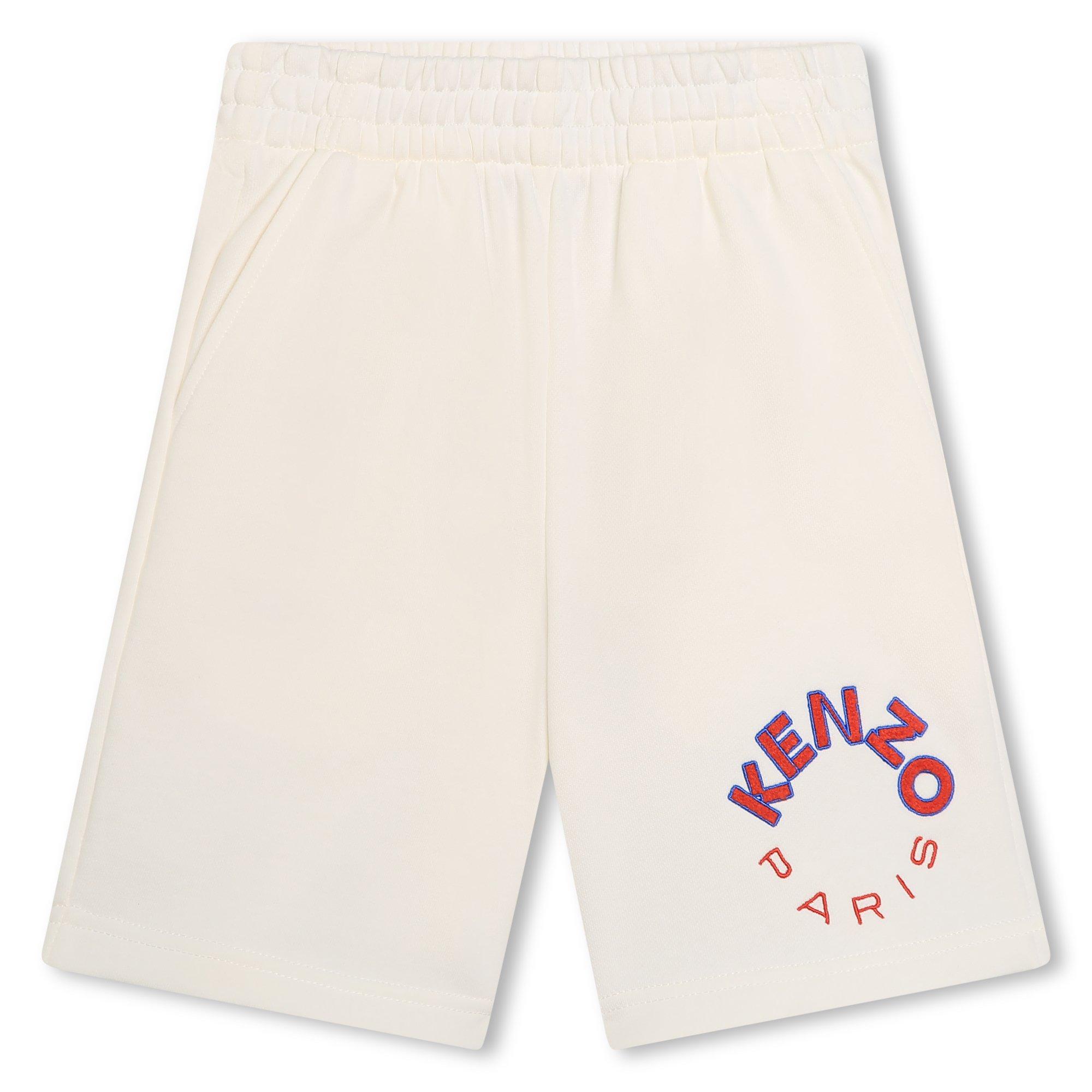 Kenzo  Ivory 121 Logo Shorts Juniors - 8Y