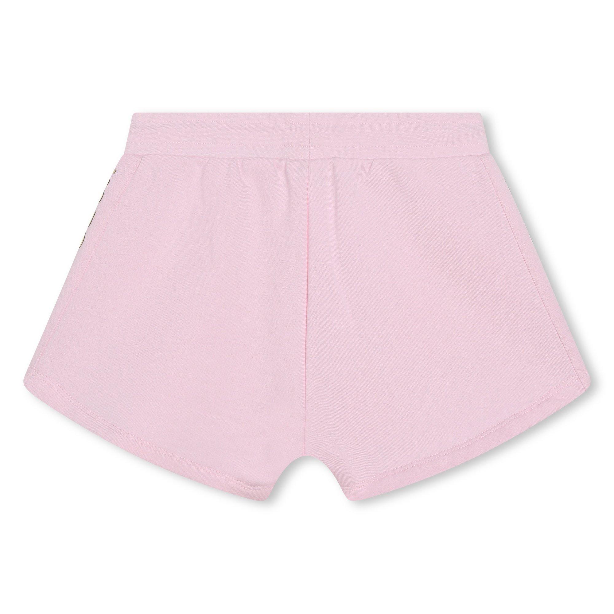 Pale Pnk 45B - Michael Kors - Kids' Logo Fleece Jogger Shorts - 2
