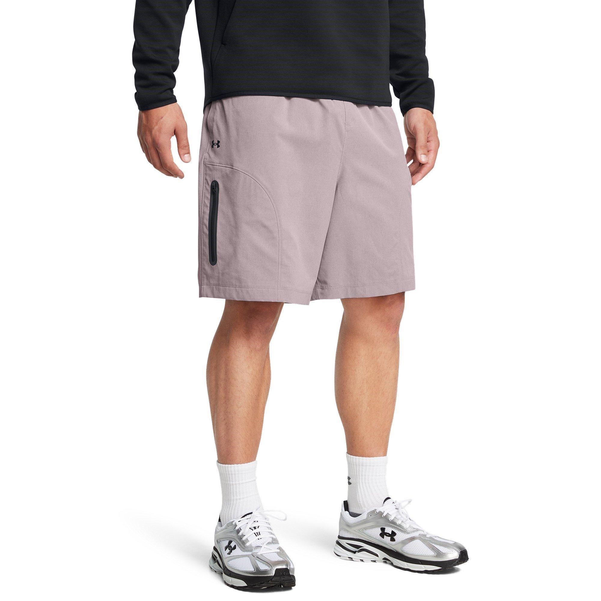 Gray - Under Armour - Unst Vent Performance Gym Shorts - 3