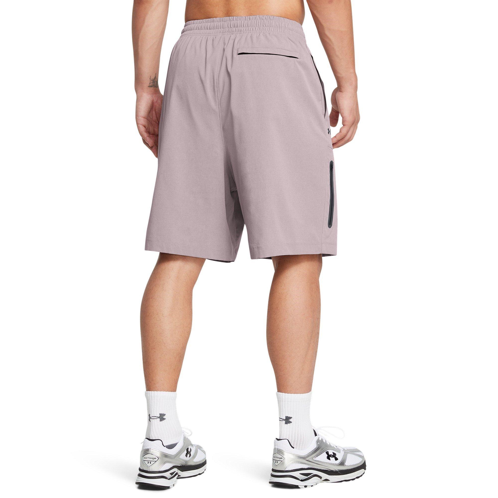 Gray - Under Armour - Unst Vent Performance Gym Shorts - 4