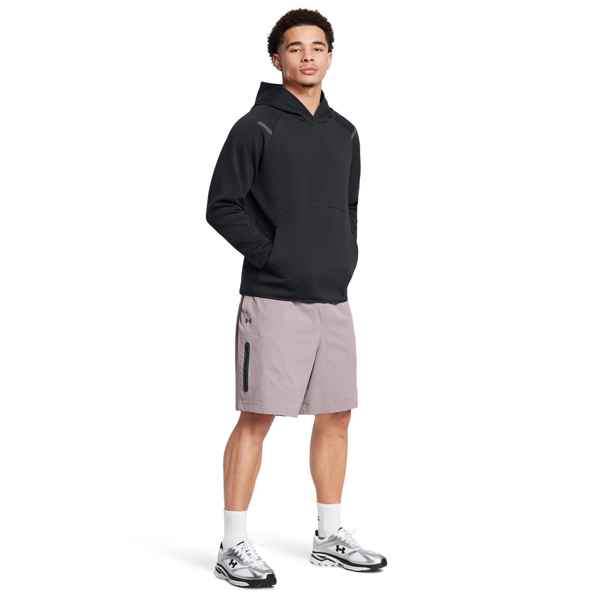 Gray - Under Armour - Unst Vent Performance Gym Shorts - 6