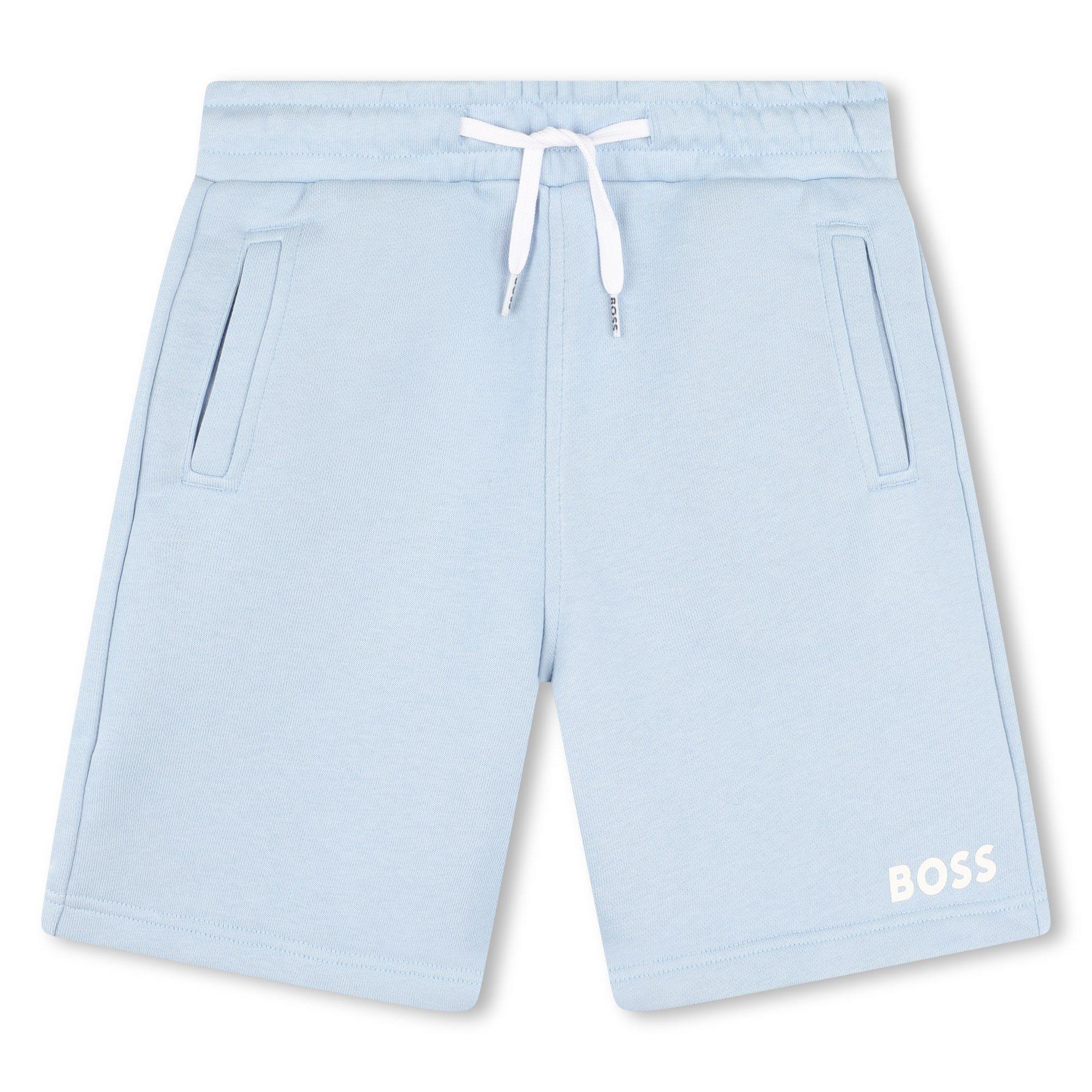 Boss Kids Logo Jersey Fabric Shorts