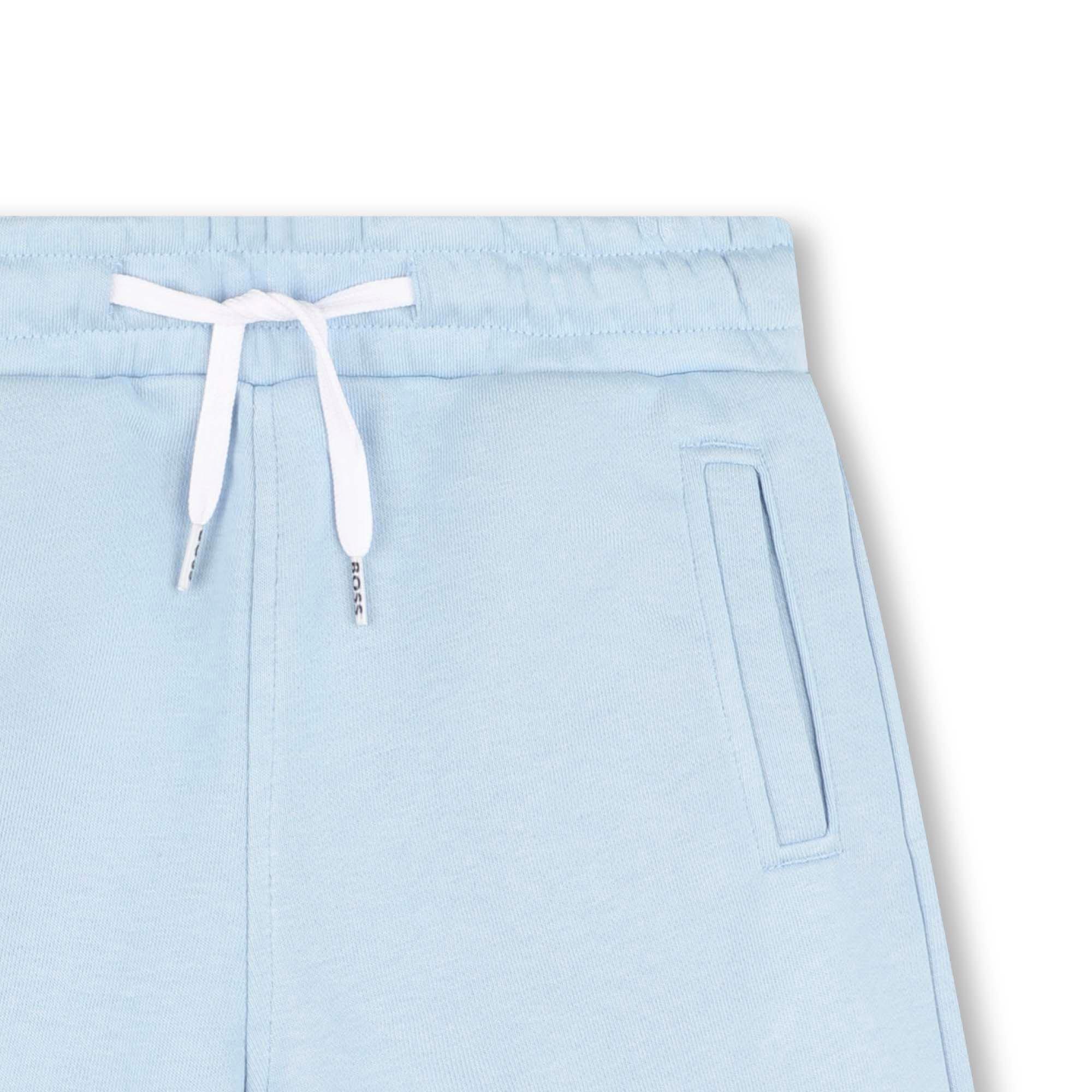 Pale Blue 783 - Boss - Kids Logo Jersey Fabric Shorts - 3
