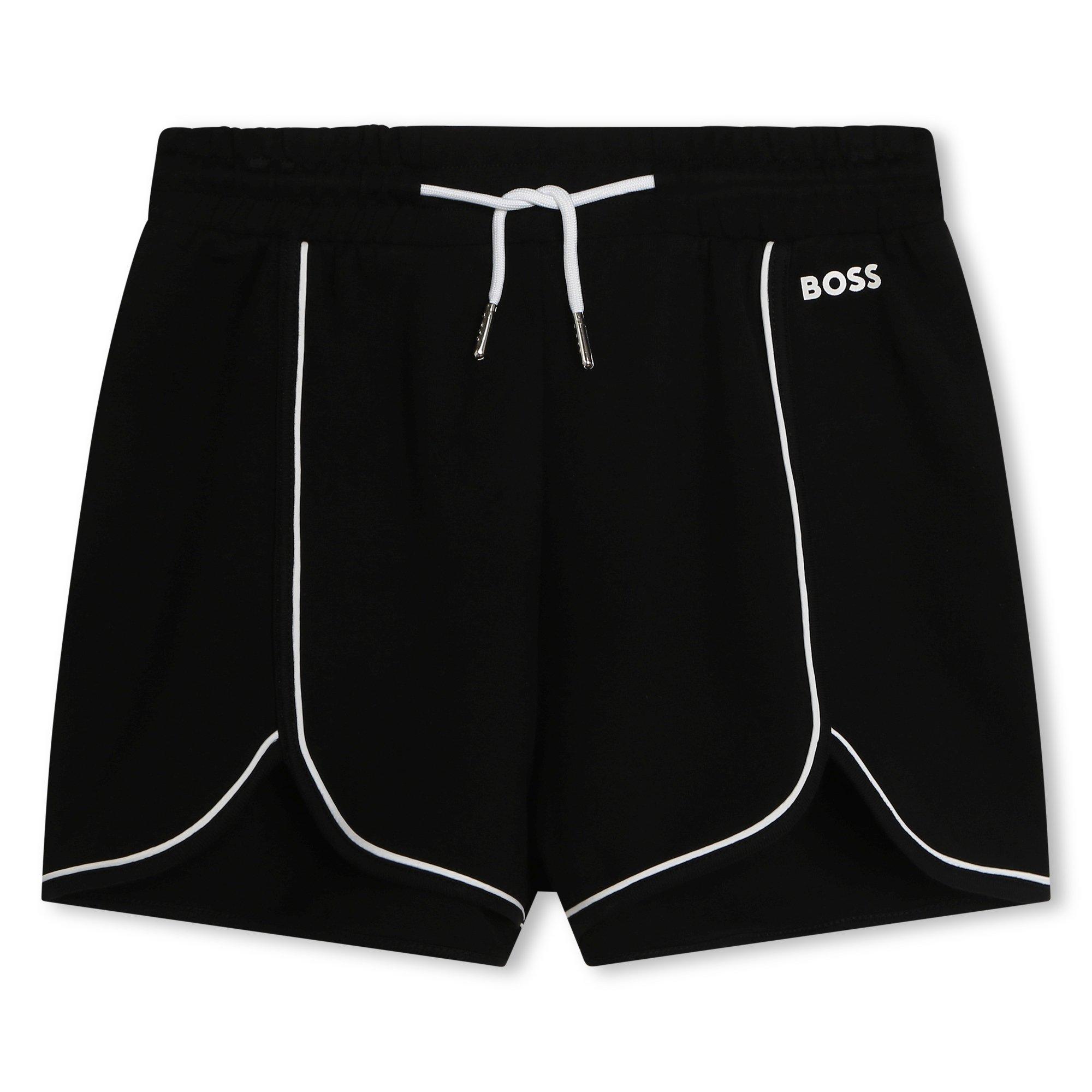 Boss  Black 09B Kids' Fleece Jogger Shorts - 8Y