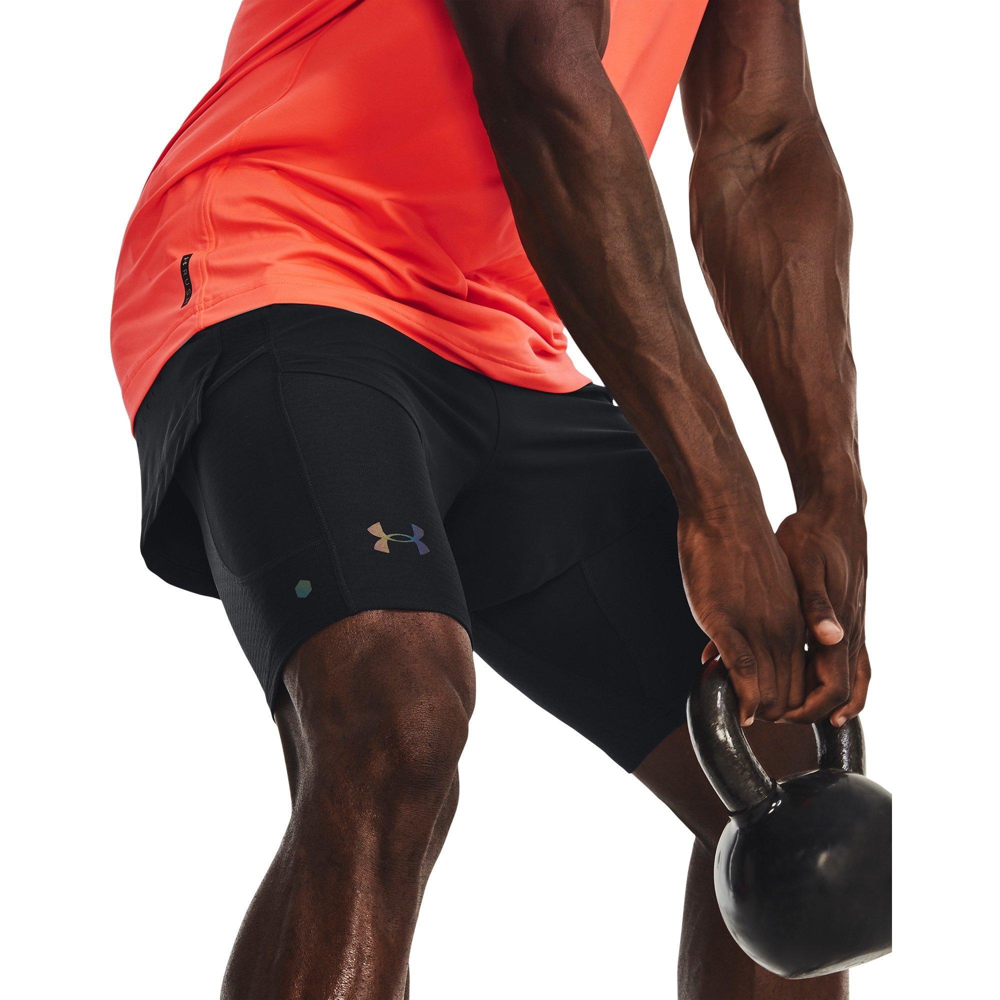 Black - Under Armour - Men's Rush Smartform Performance Gym Shorts - 3