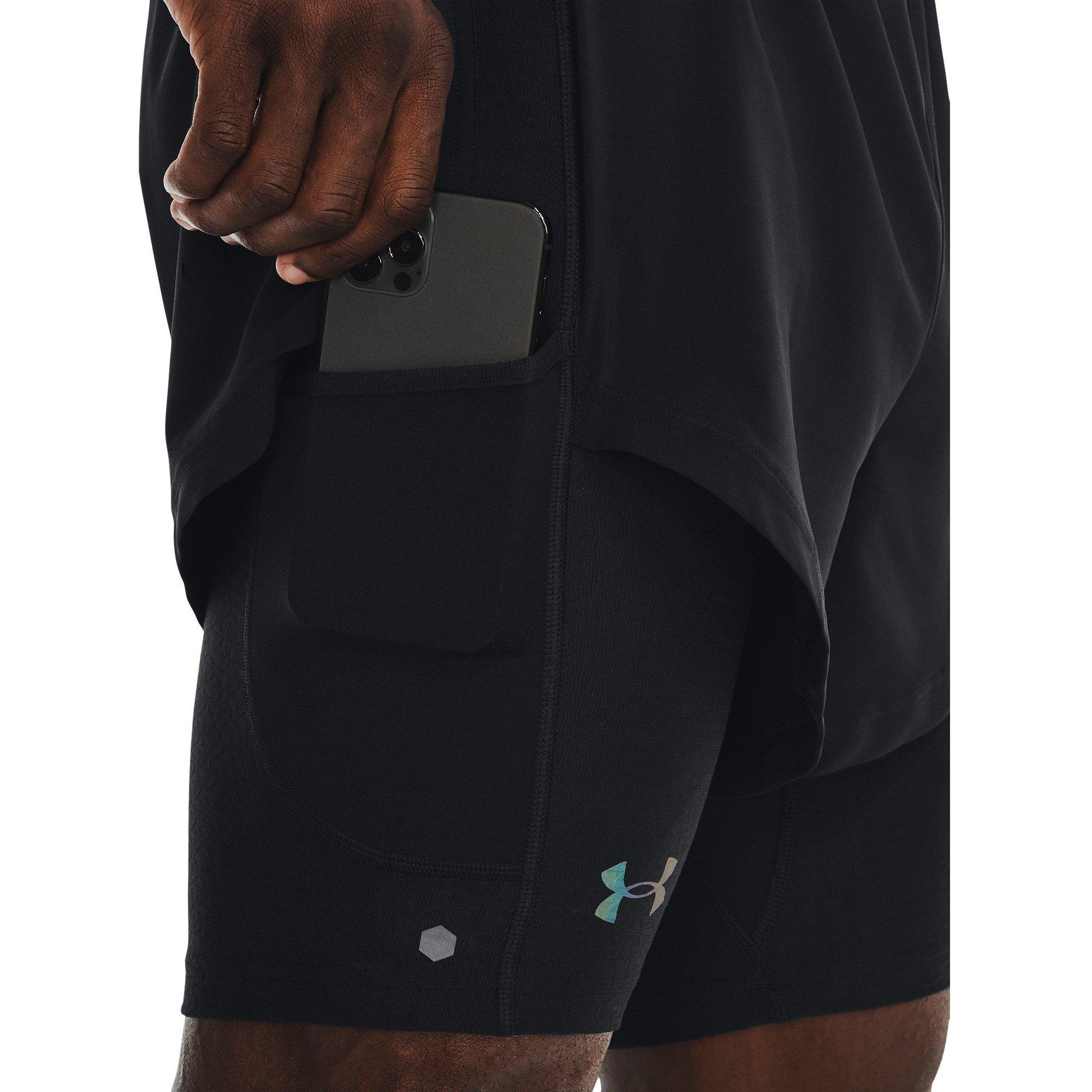 Black - Under Armour - Men's Rush Smartform Performance Gym Shorts - 10
