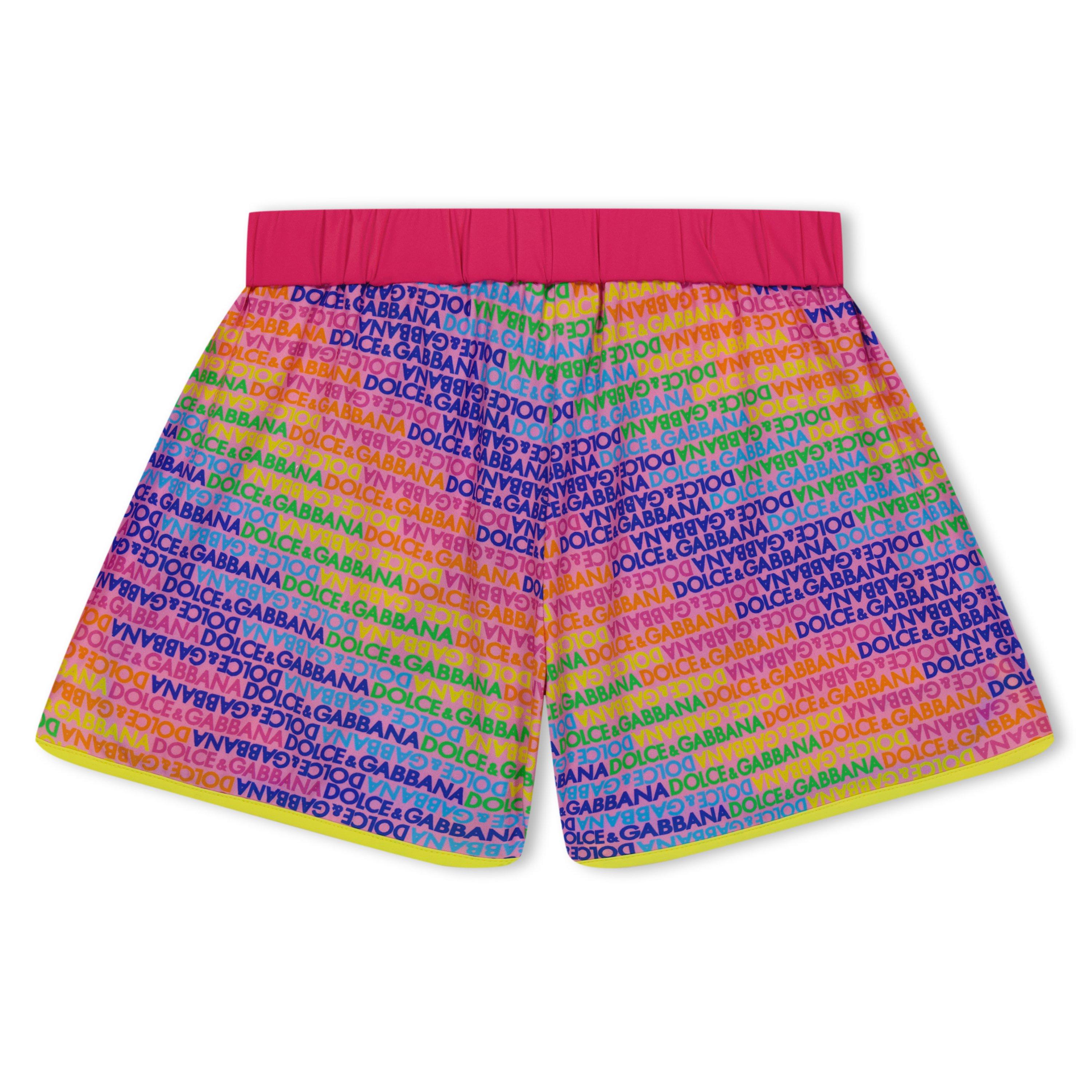 Multi HH4ZH - Dolce and Gabbana - Kids' Logo Fleece Jogger Shorts - 2