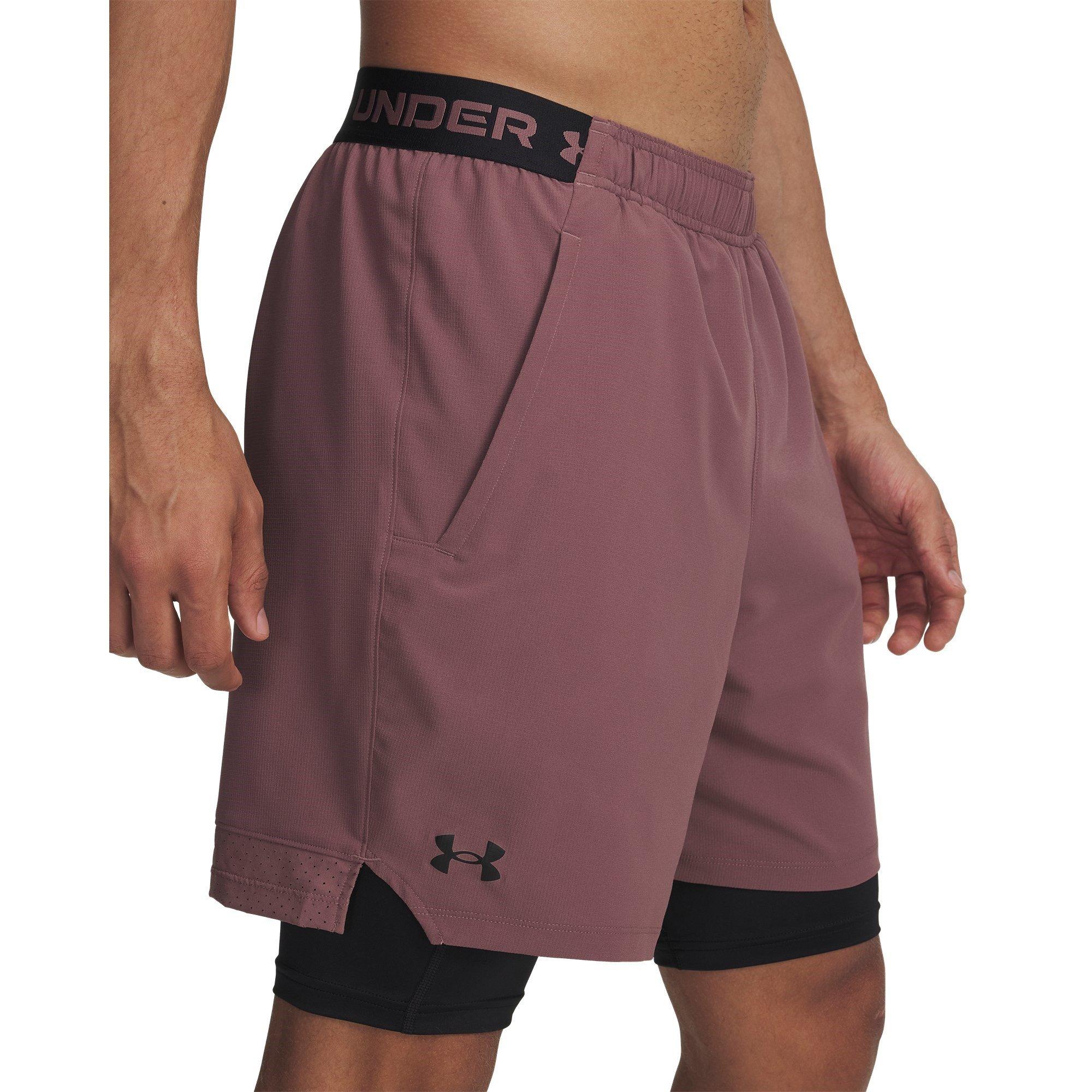 Maroon Mist - Under Armour - Vanish 2-in-1 Shorts Mens - 3