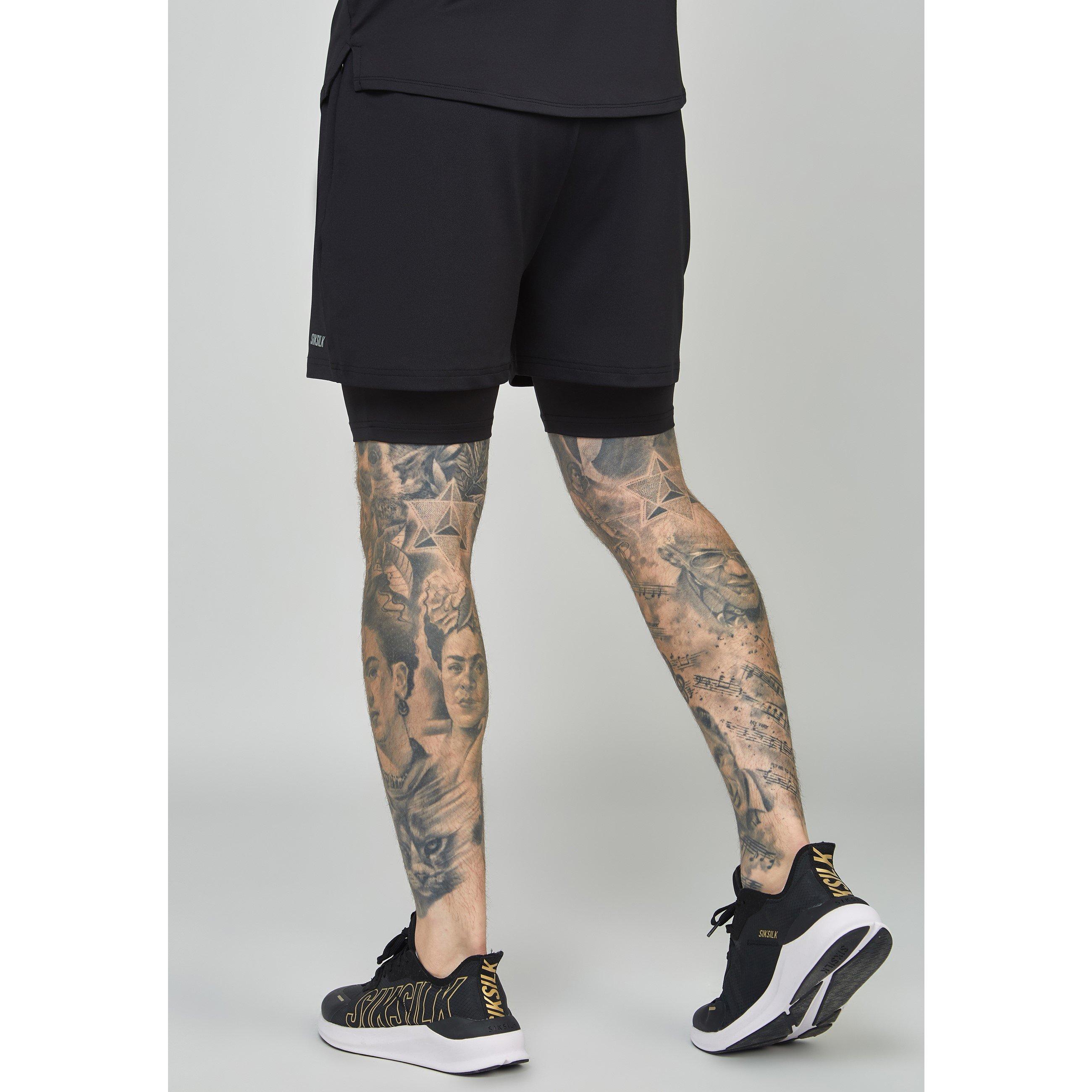 SikSilk Dual Performance Gym Shorts