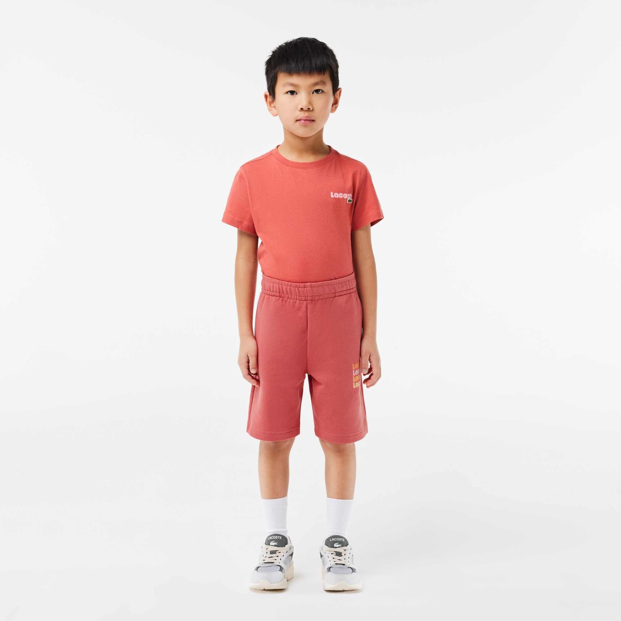 Lacoste Boys Kids' Fleece Jogger Shorts - Red Zv9 - 4 Years