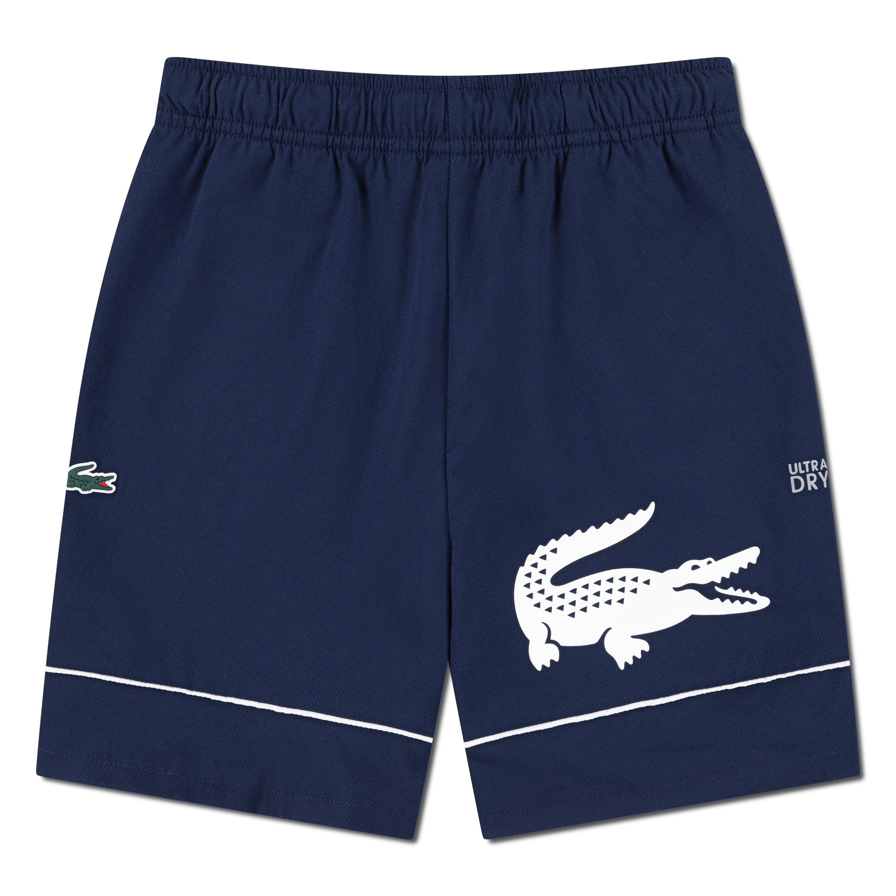 Lacoste Kids' Fleece Jogger Shorts - Marine Blue UGW - 12 Years