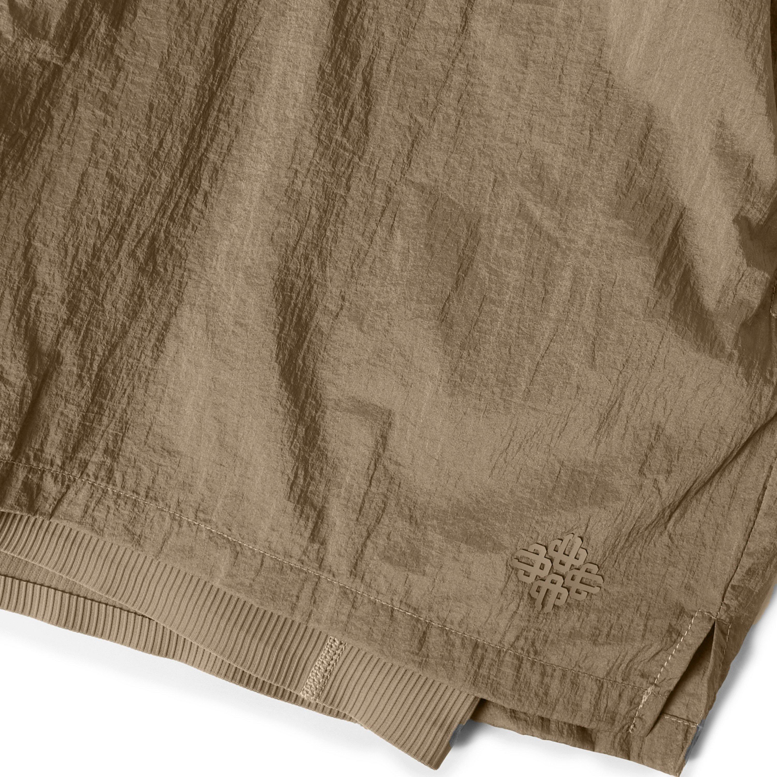 Brown - The Couture Club - Mens 2-1 Translucent Run Shorts - 5