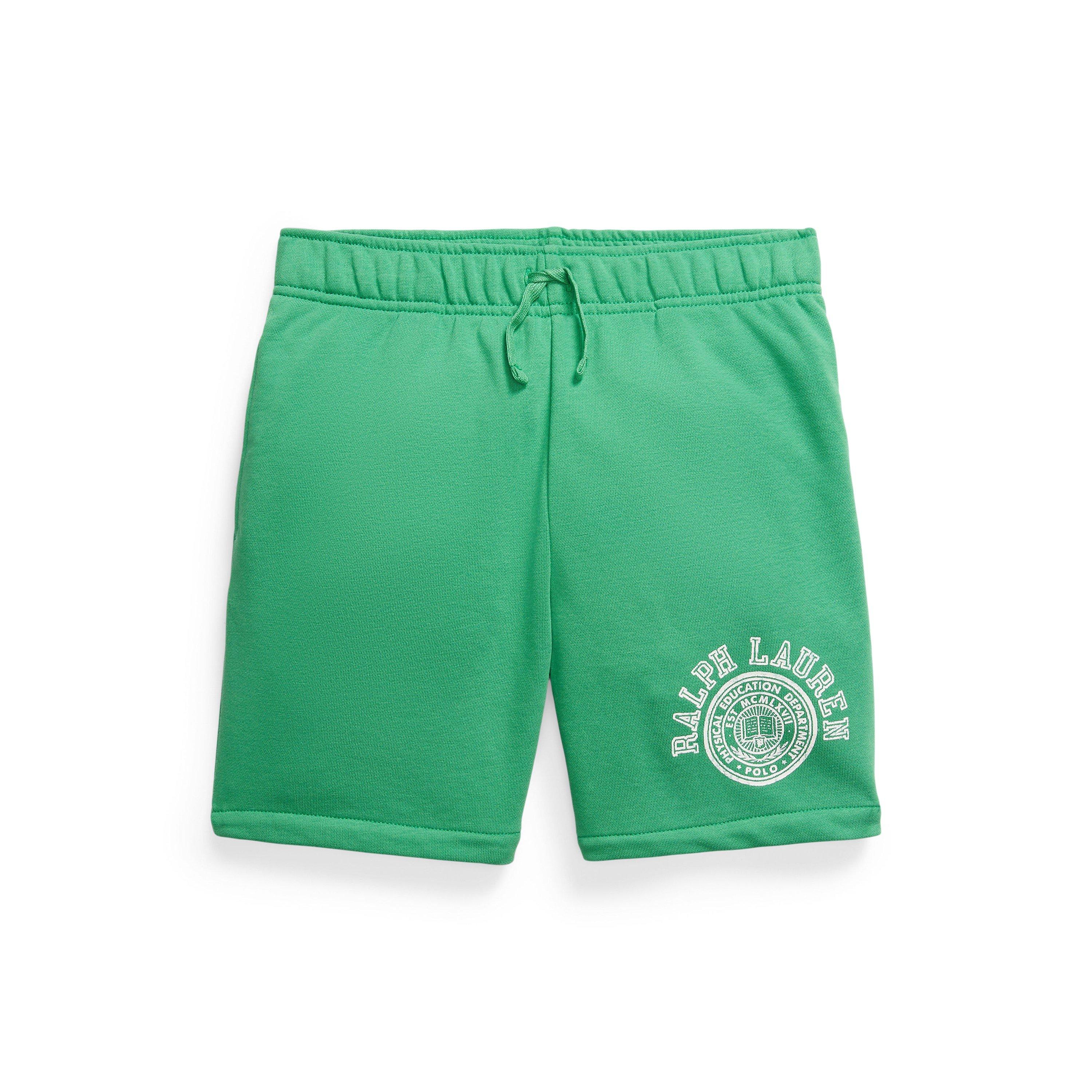 Polo Ralph Lauren  Raft Green Kids' Logo Fleece Jogger Shorts - 8-9Y/M