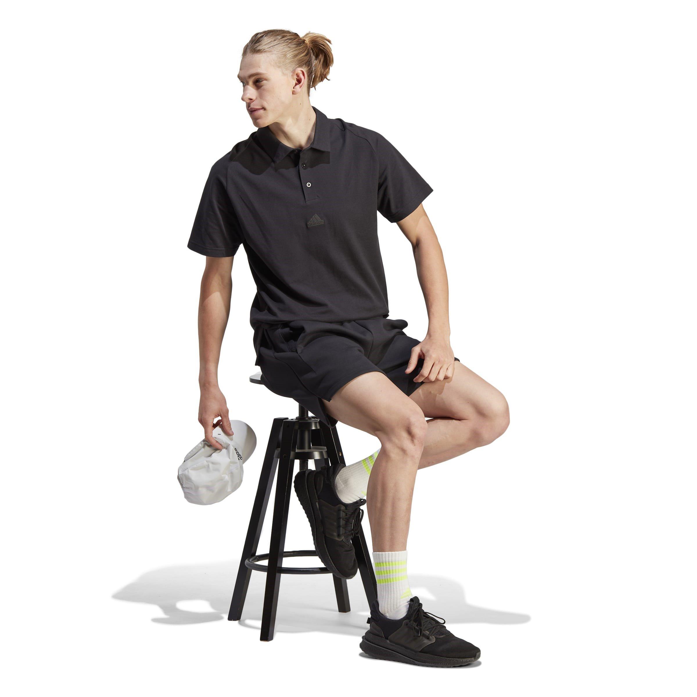 Black - adidas - Z.N.E. Jersey Jogger Shorts - 4