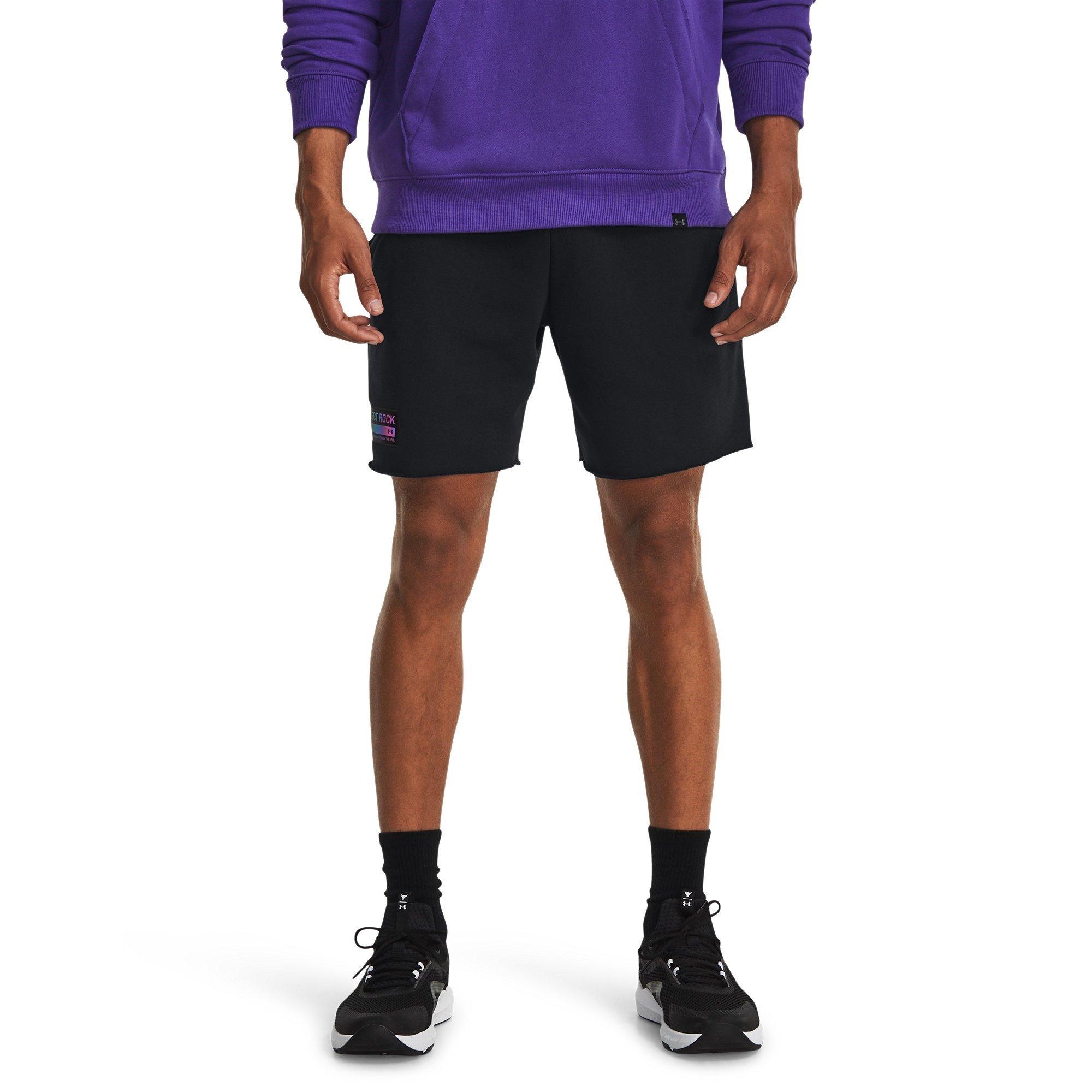 Black - Under Armour - Terry Performance Gym Shorts - 3