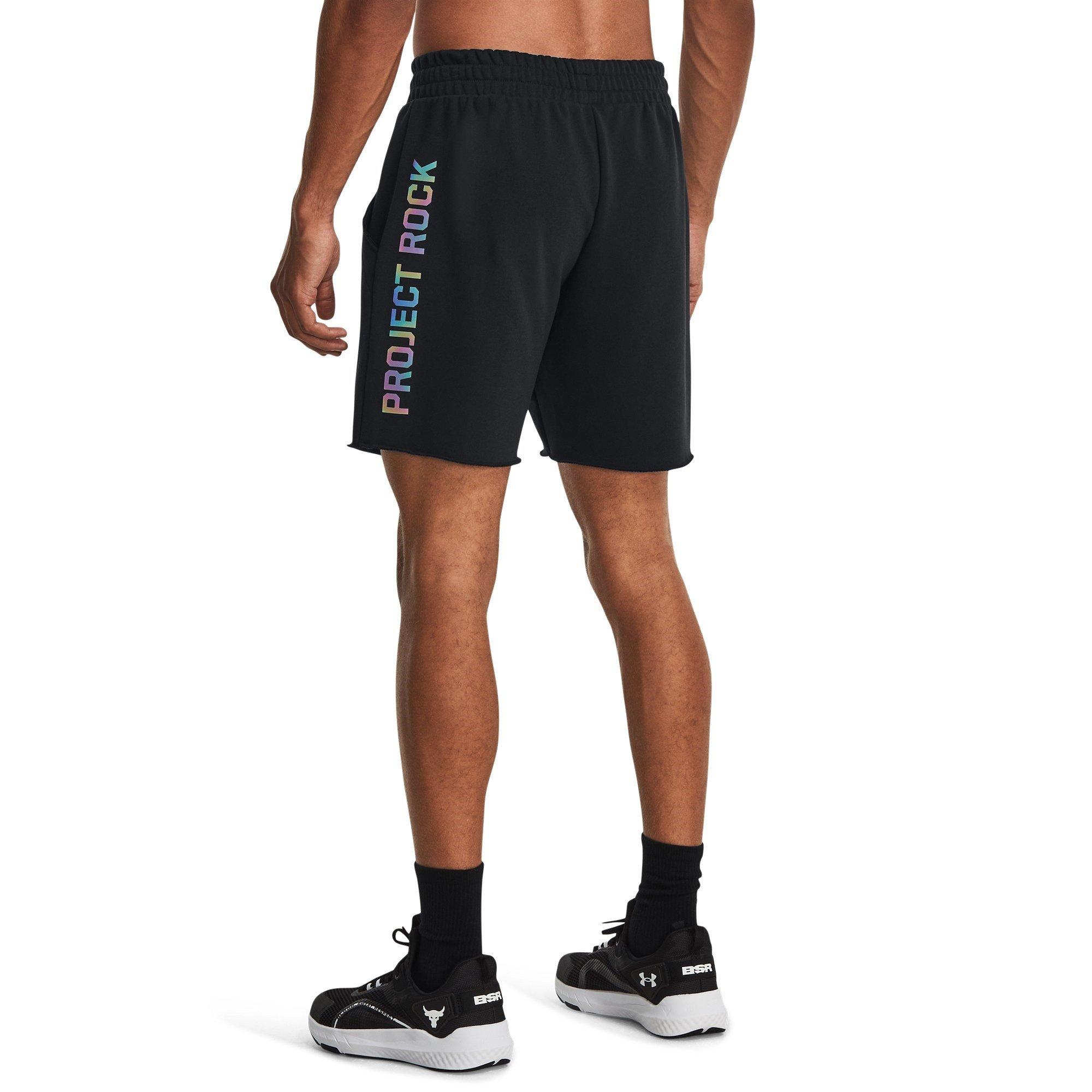 Black - Under Armour - Terry Performance Gym Shorts - 4