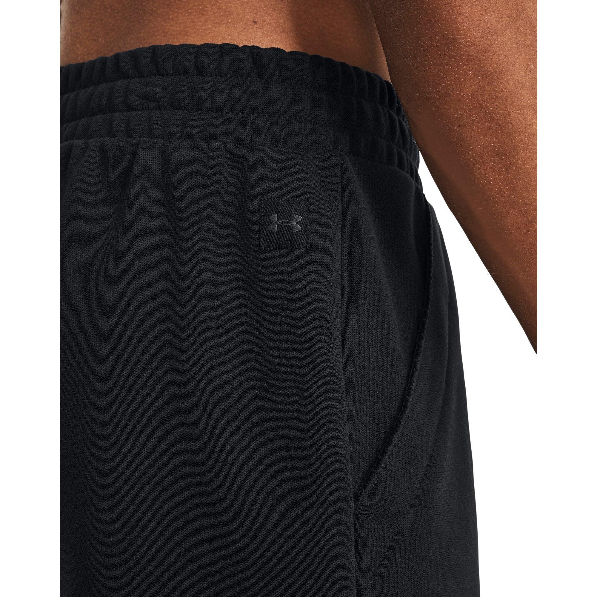 Black - Under Armour - Terry Performance Gym Shorts - 6