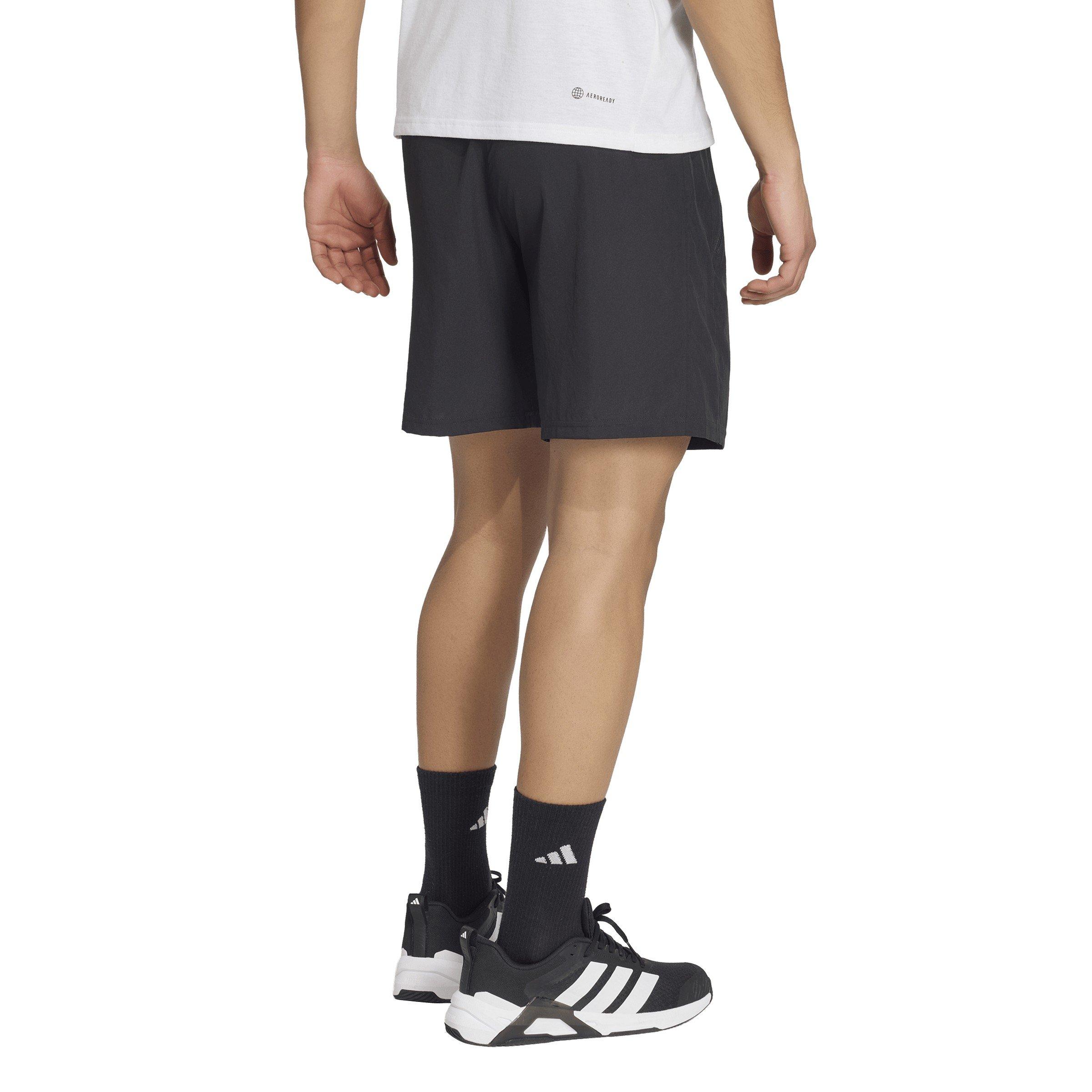 Noir/Blanc - adidas - Tr-Es Wv Sho Gym Short Mens - 3