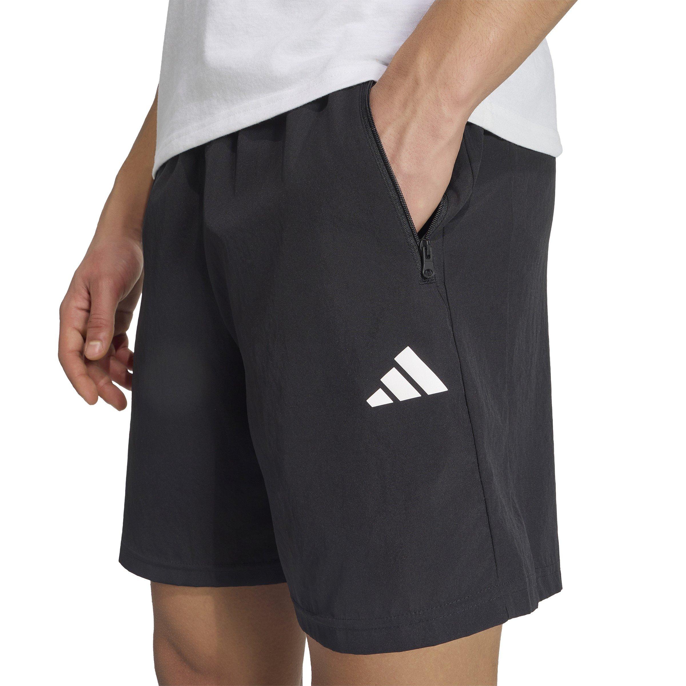 Noir/Blanc - adidas - Tr-Es Wv Sho Gym Short Mens - 4