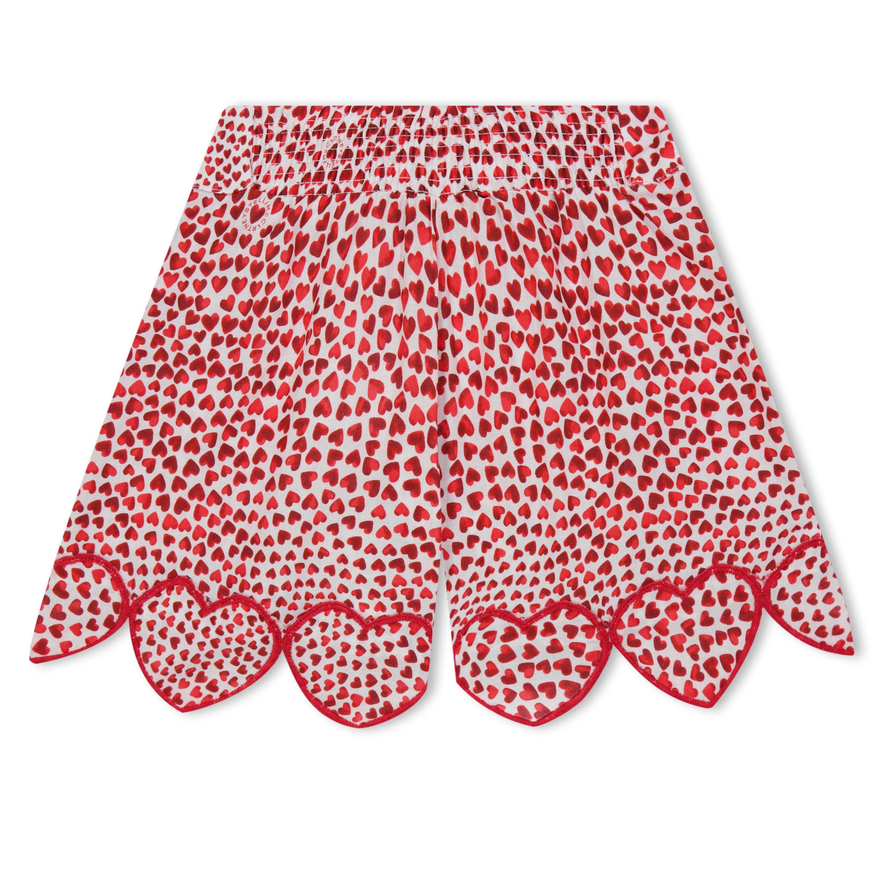 Ivry/Red 101RO - Stella McCartney - Kids' Heart Print Fleece Jogger Shorts - 2