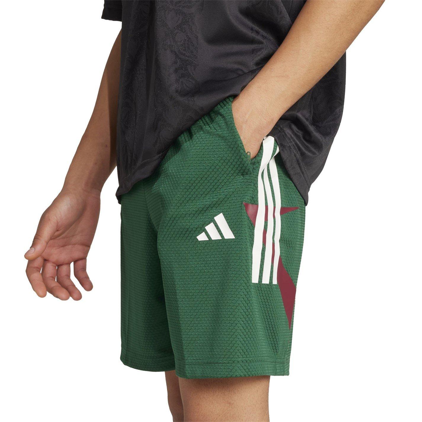 Grn/Burg/Wte - adidas - House of Tiro Nations Shorts Adults - 4