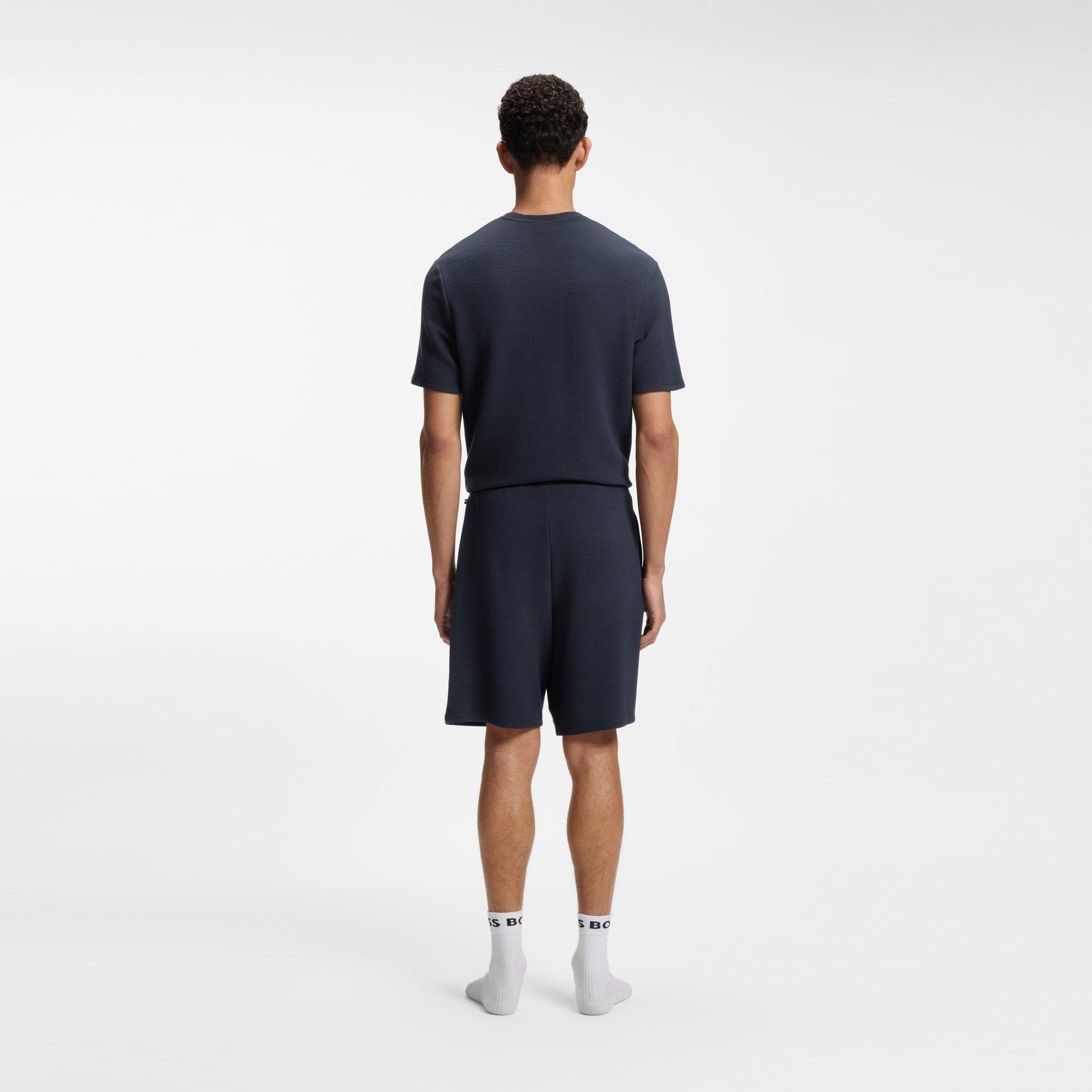 Dark Blue - Hugo - Hugo Rib Shorts 10265768 01 - 3
