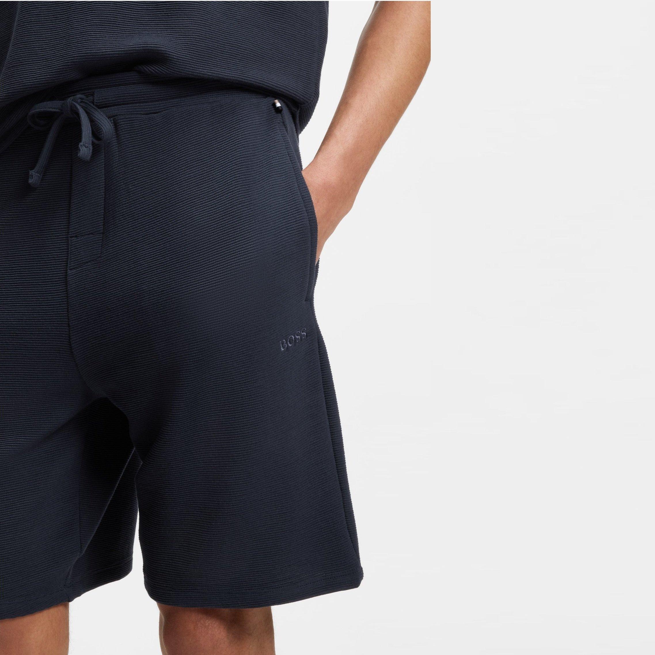 Dark Blue - Hugo - Hugo Rib Shorts 10265768 01 - 4
