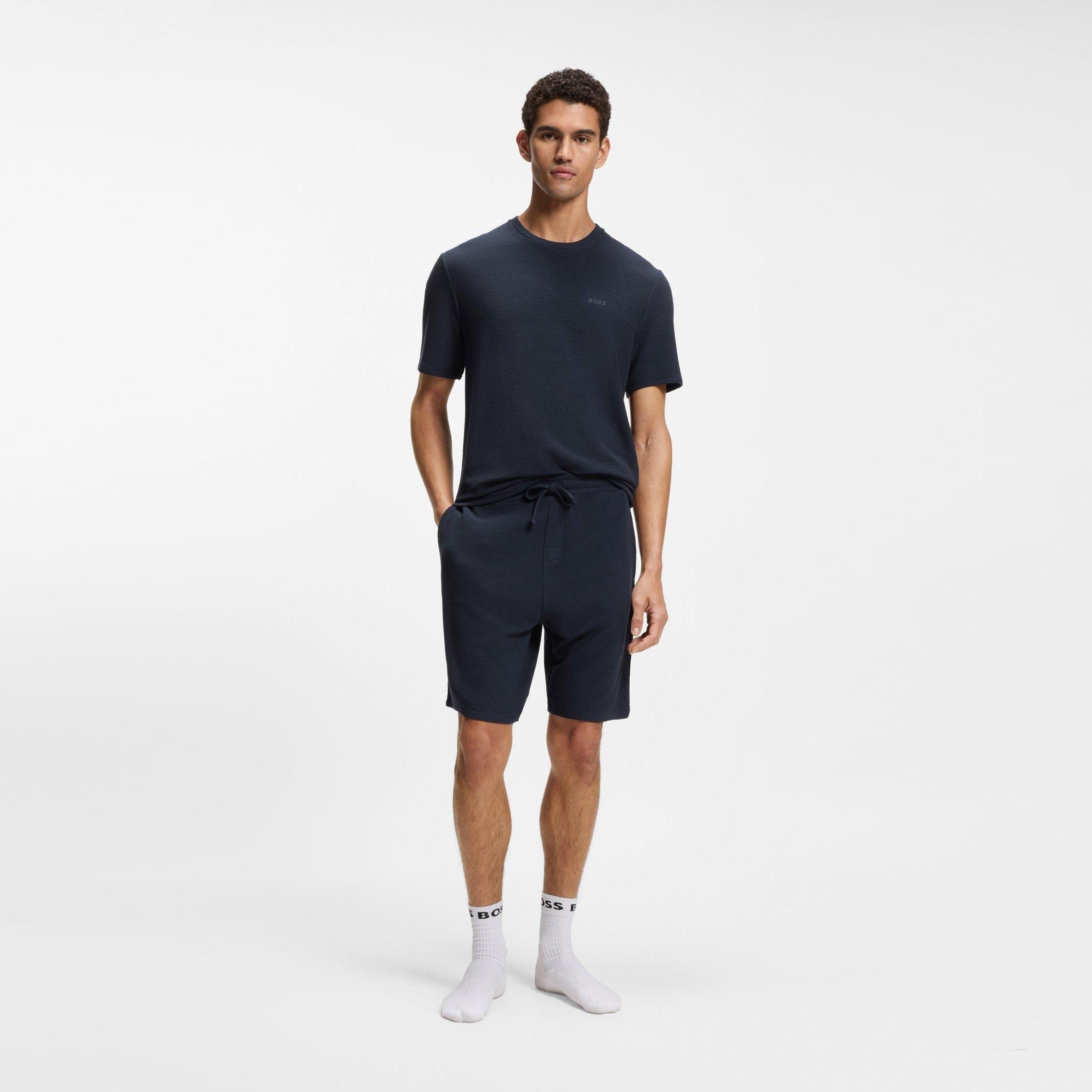 Dark Blue - Hugo - Hugo Rib Shorts 10265768 01 - 6