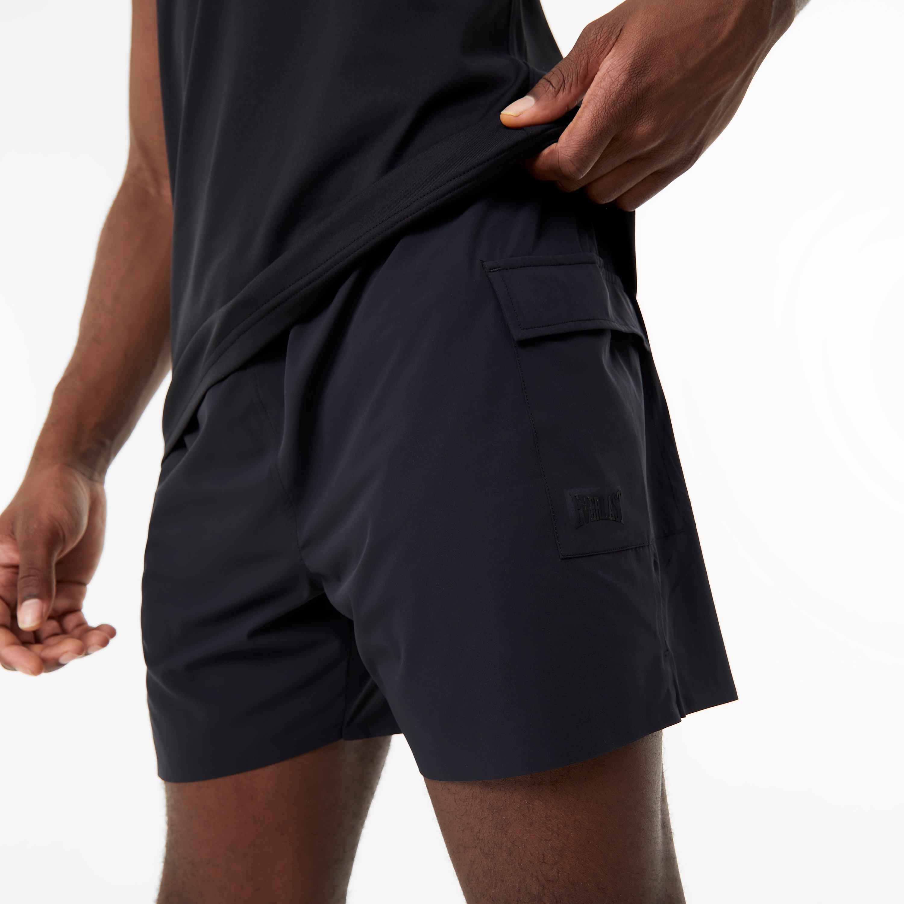 Schwarz - Everlast - 5-Inch Cargo Shorts Mens - 3