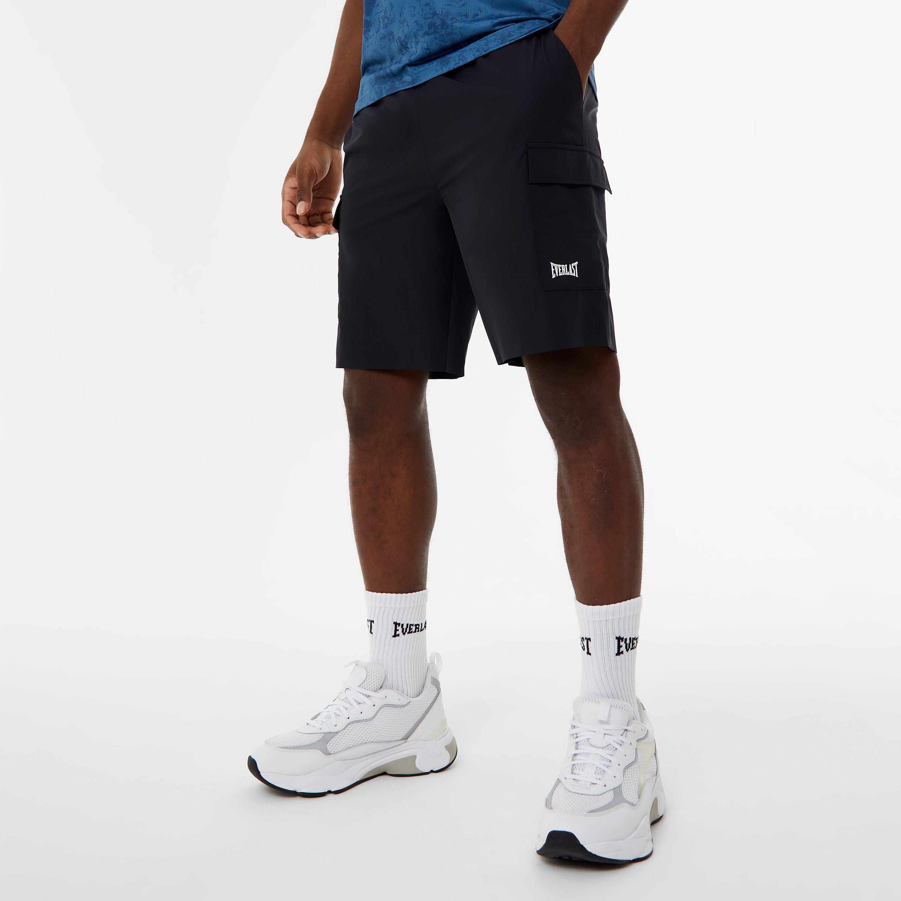 Black - Everlast - Everlast Longer Length Cargo Short Mens - 1
